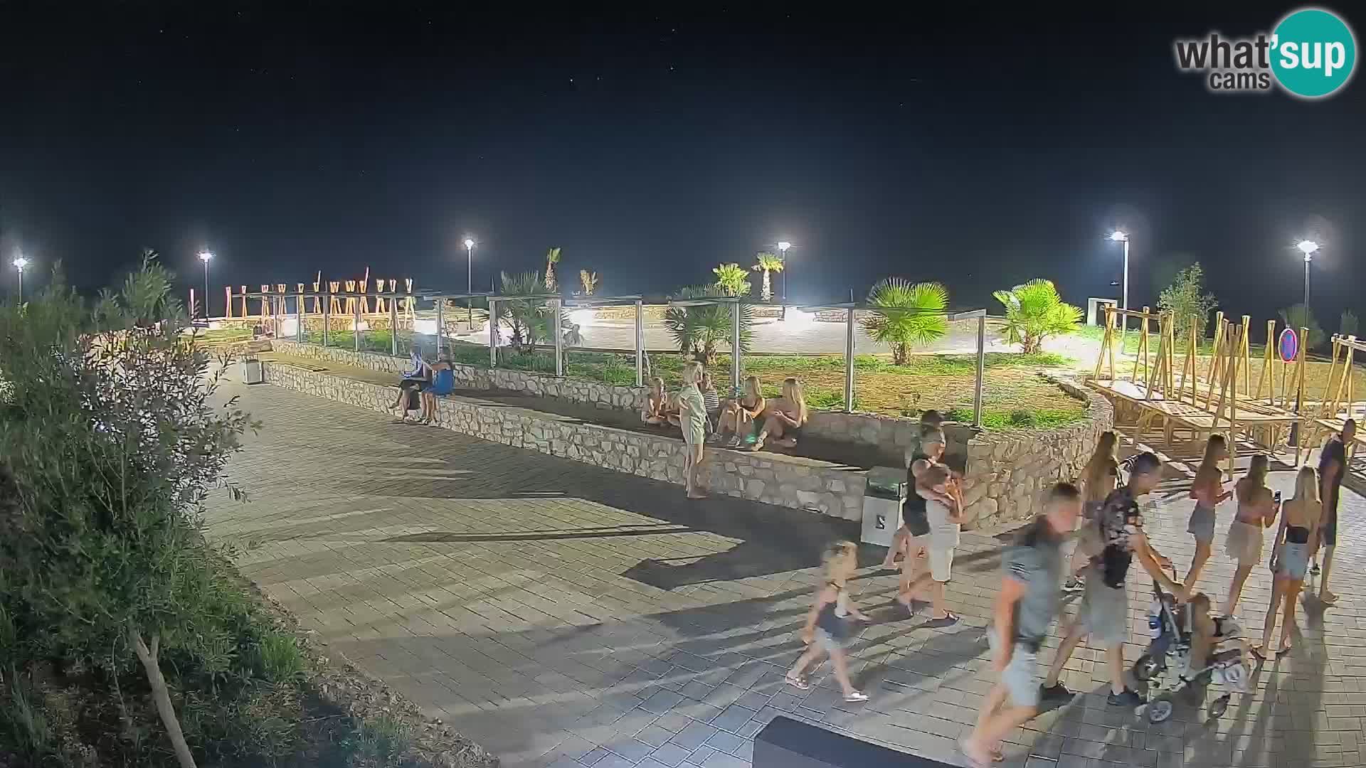 Spletna kamera Mandre – Poletni oder Velika điga | Otok Pag