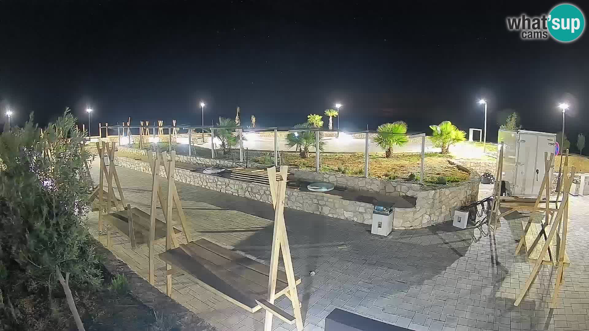 Webcam Mandre – Scène estivale Velika điga | Île de Pag