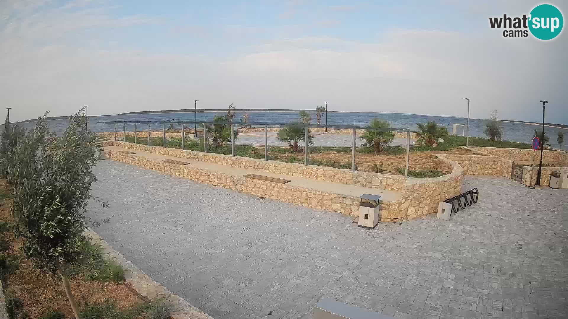 Spletna kamera Mandre – Poletni oder Velika điga | Otok Pag