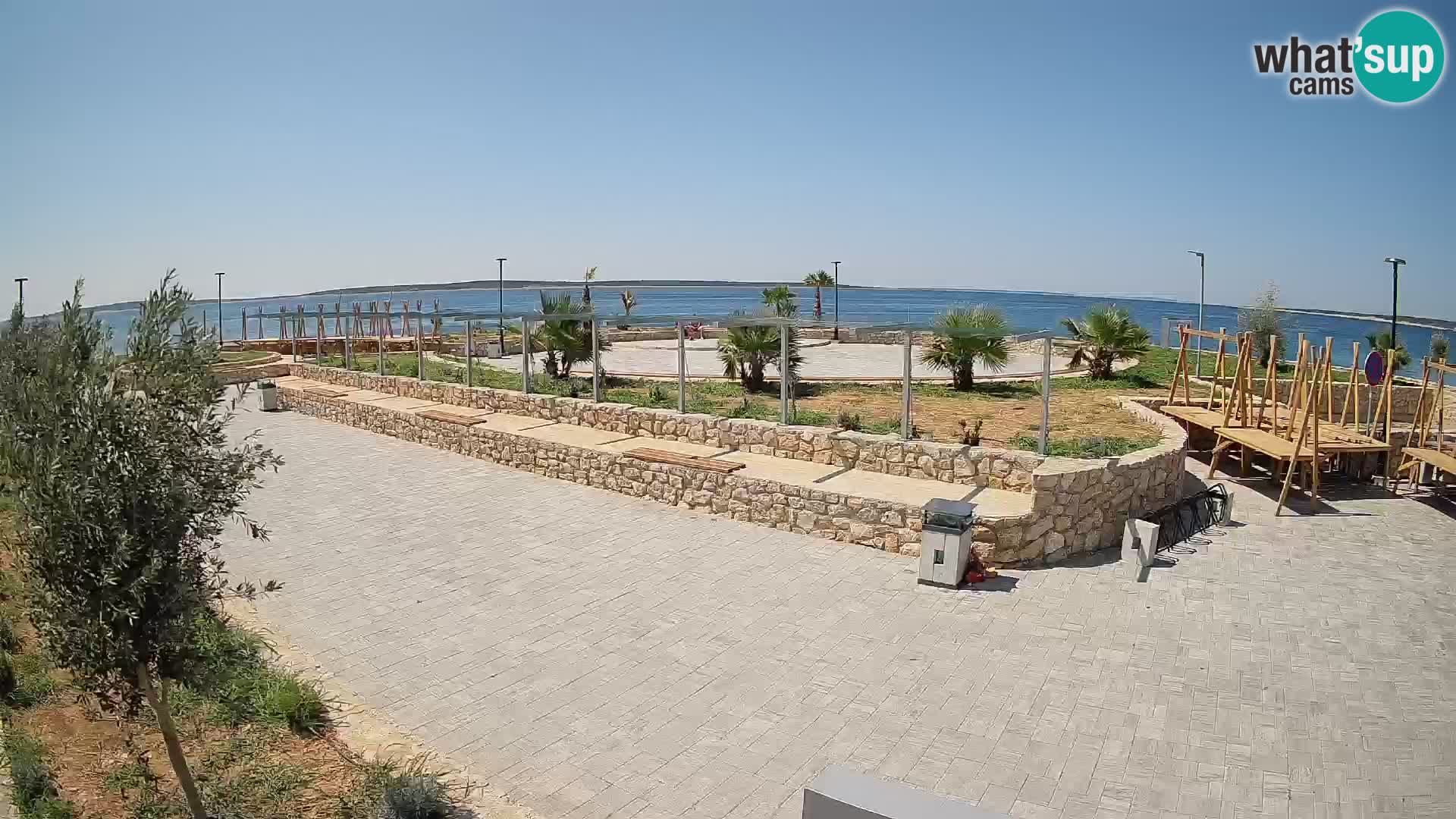 Webcam Mandre – Scène estivale Velika điga | Île de Pag