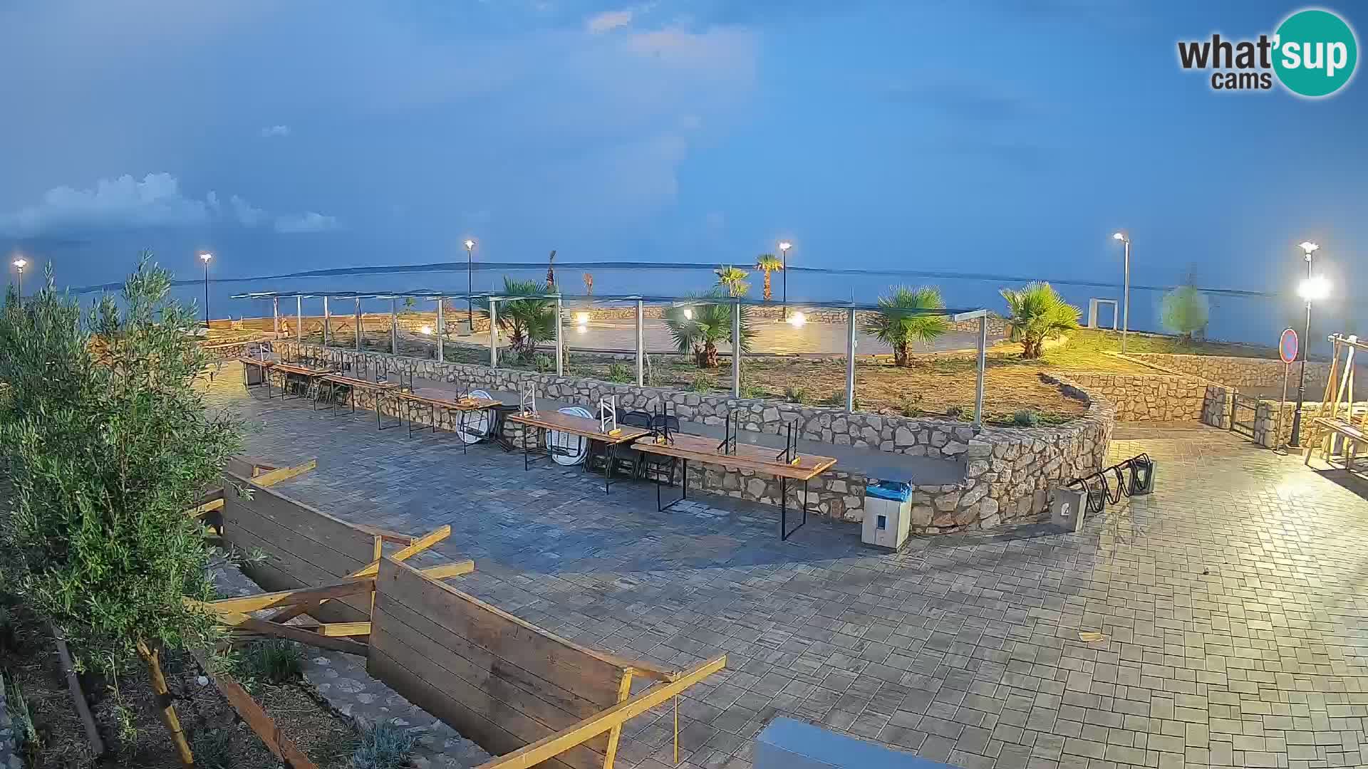 Webcam Mandre – Escenario de verano Velika điga | Isla de Pag
