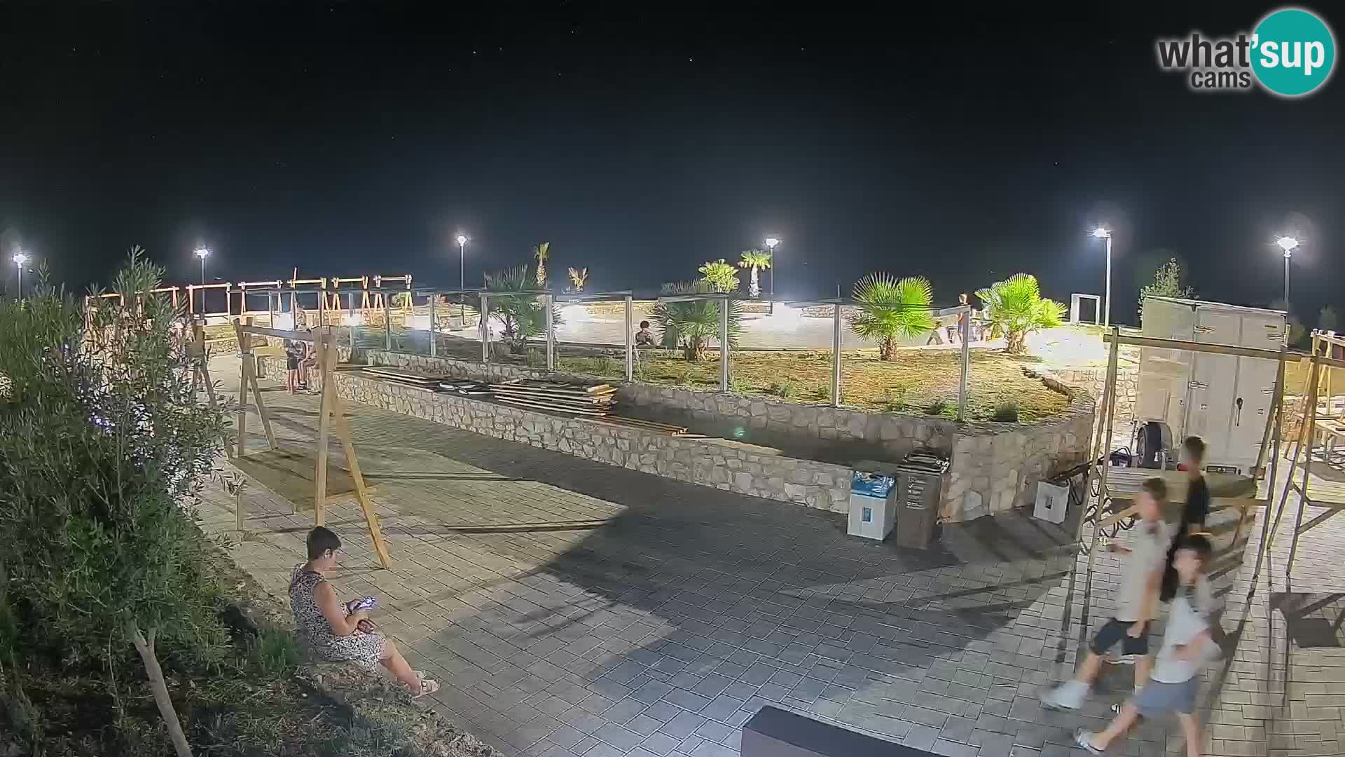 Webcam Mandre – Scène estivale Velika điga | Île de Pag