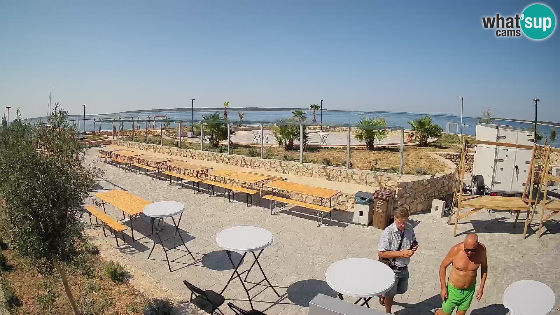Webcam Mandre – Scène estivale Velika điga | Île de Pag