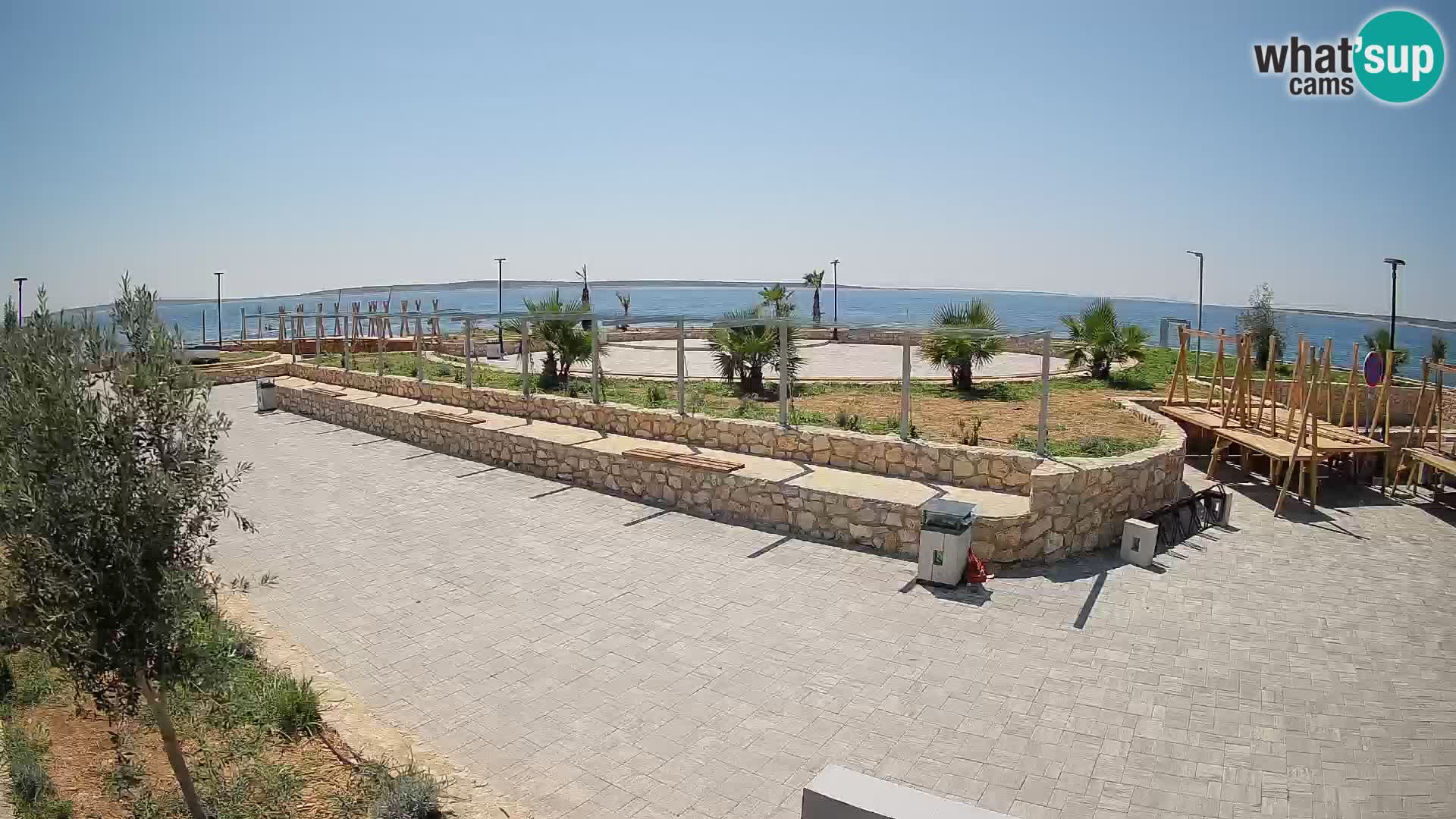 Webcam Mandre – Escenario de verano Velika điga | Isla de Pag