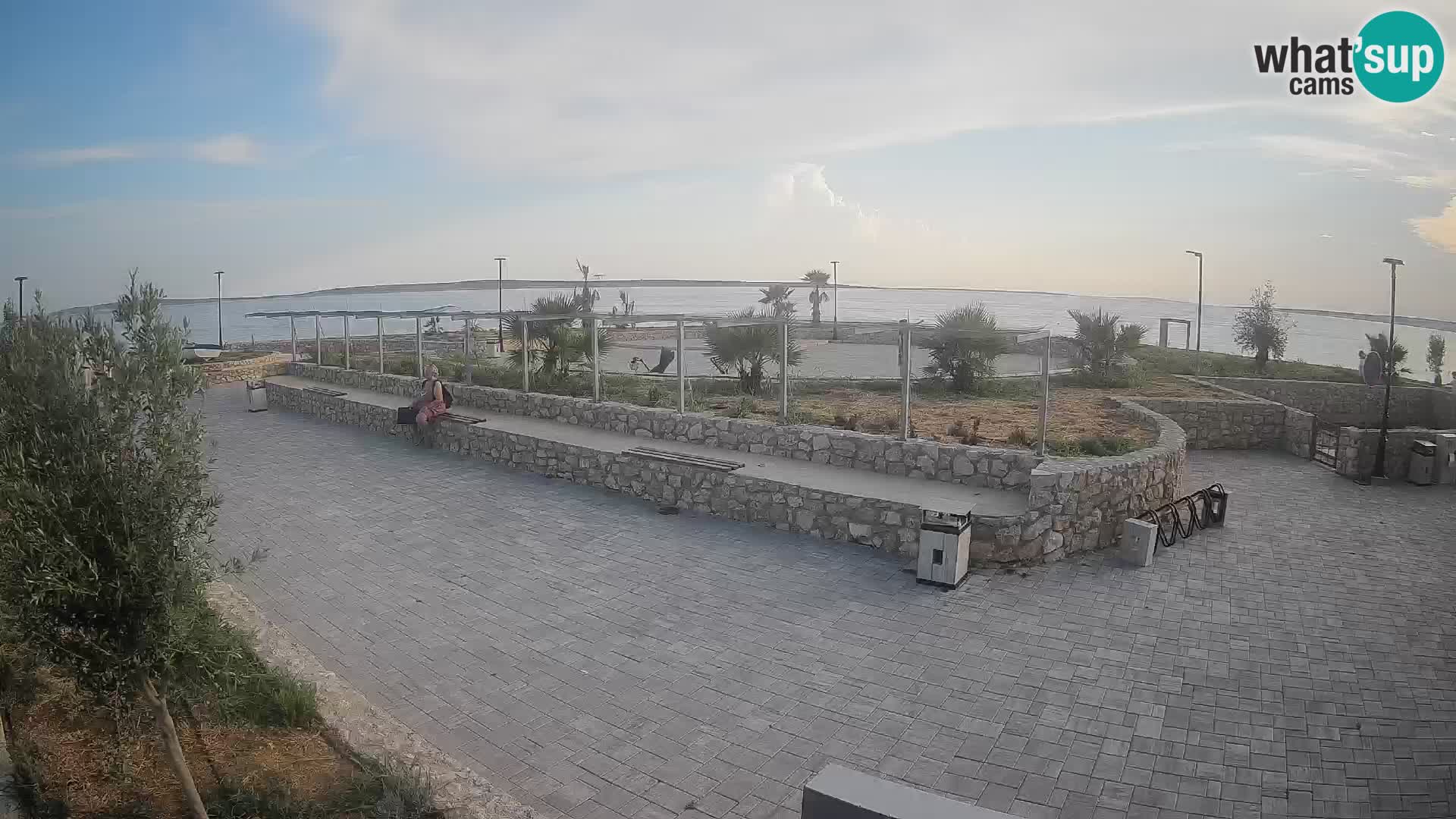 Spletna kamera Mandre – Poletni oder Velika điga | Otok Pag