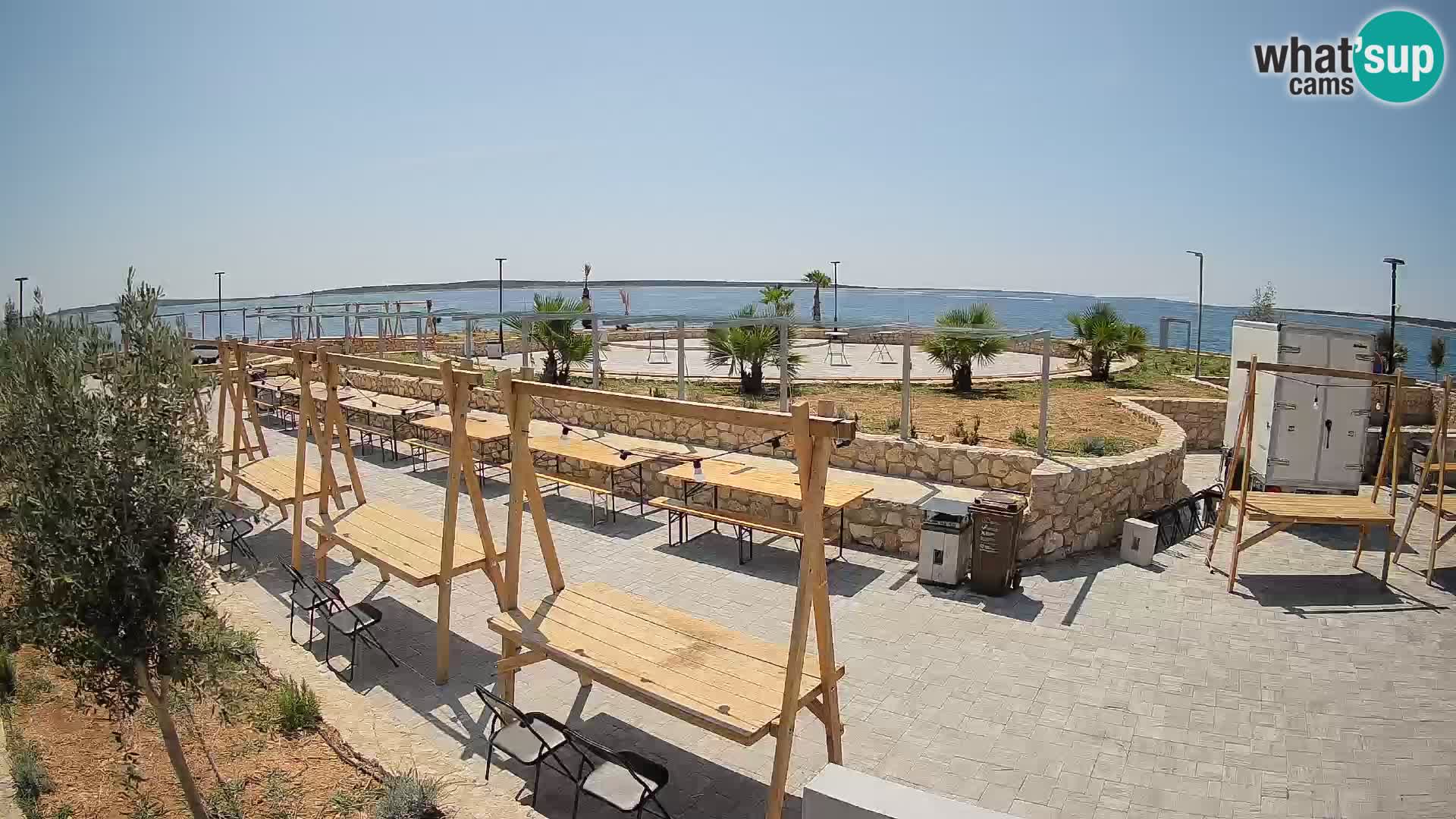 Webcam Mandre – Escenario de verano Velika điga | Isla de Pag