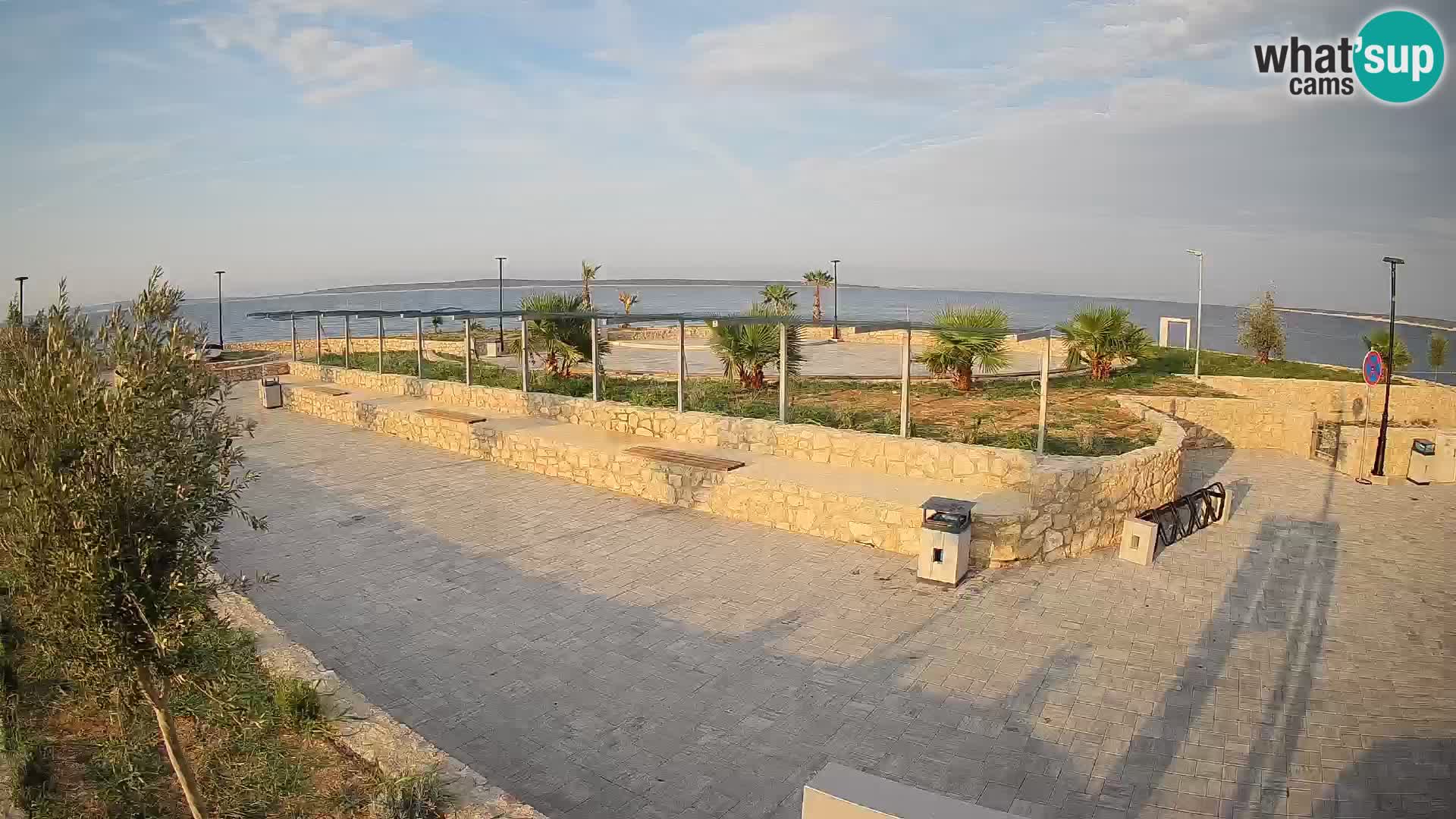 Spletna kamera Mandre – Poletni oder Velika điga | Otok Pag