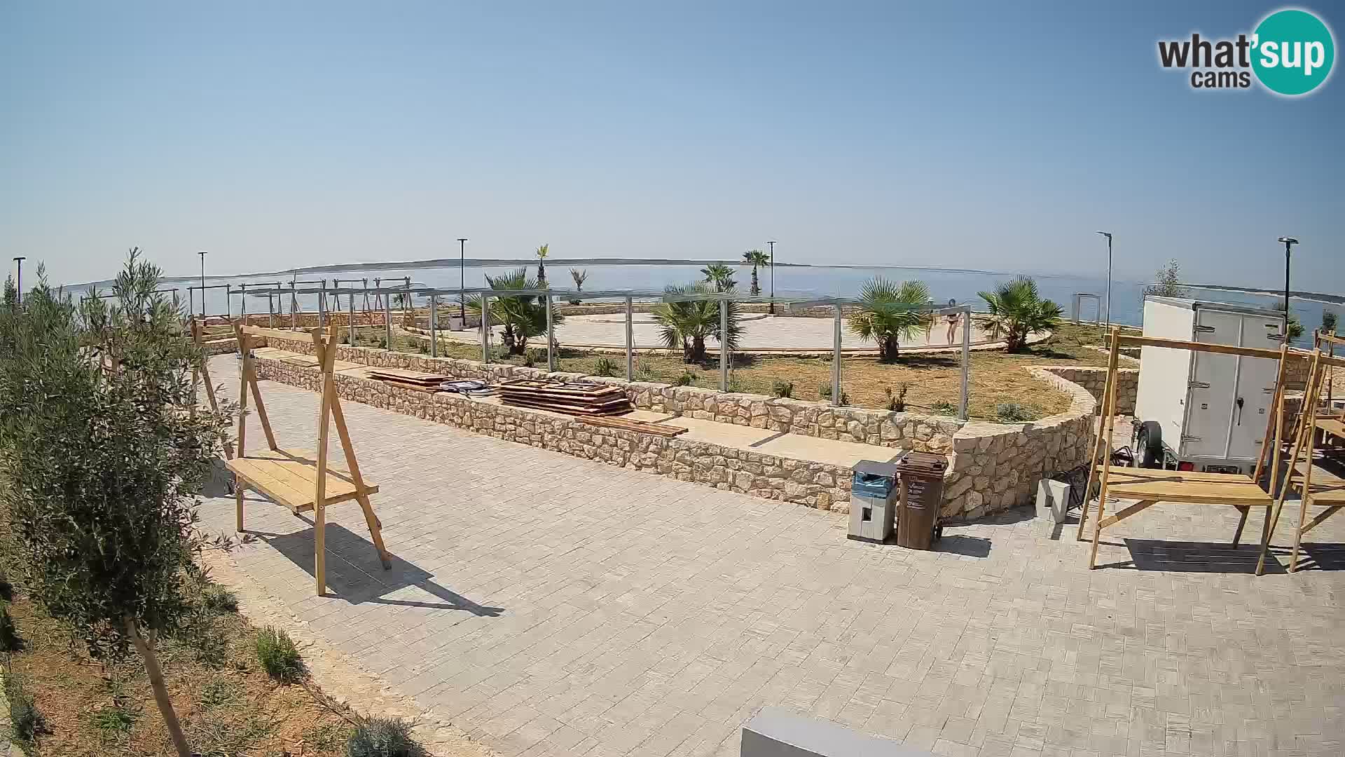 Webcam Mandre – Escenario de verano Velika điga | Isla de Pag