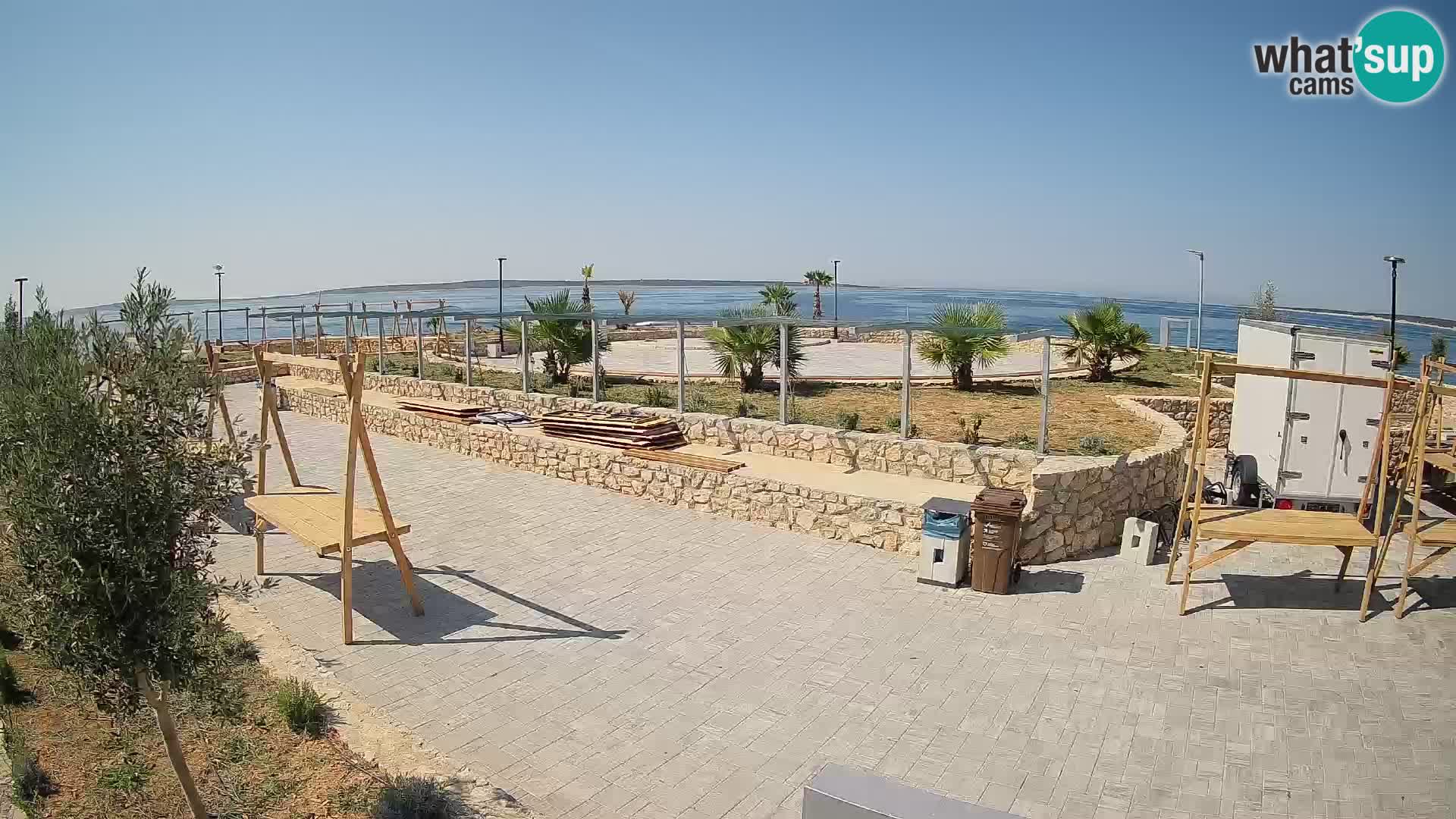 Mandre Summer Stage Webcam – Velika điga | Pag Island