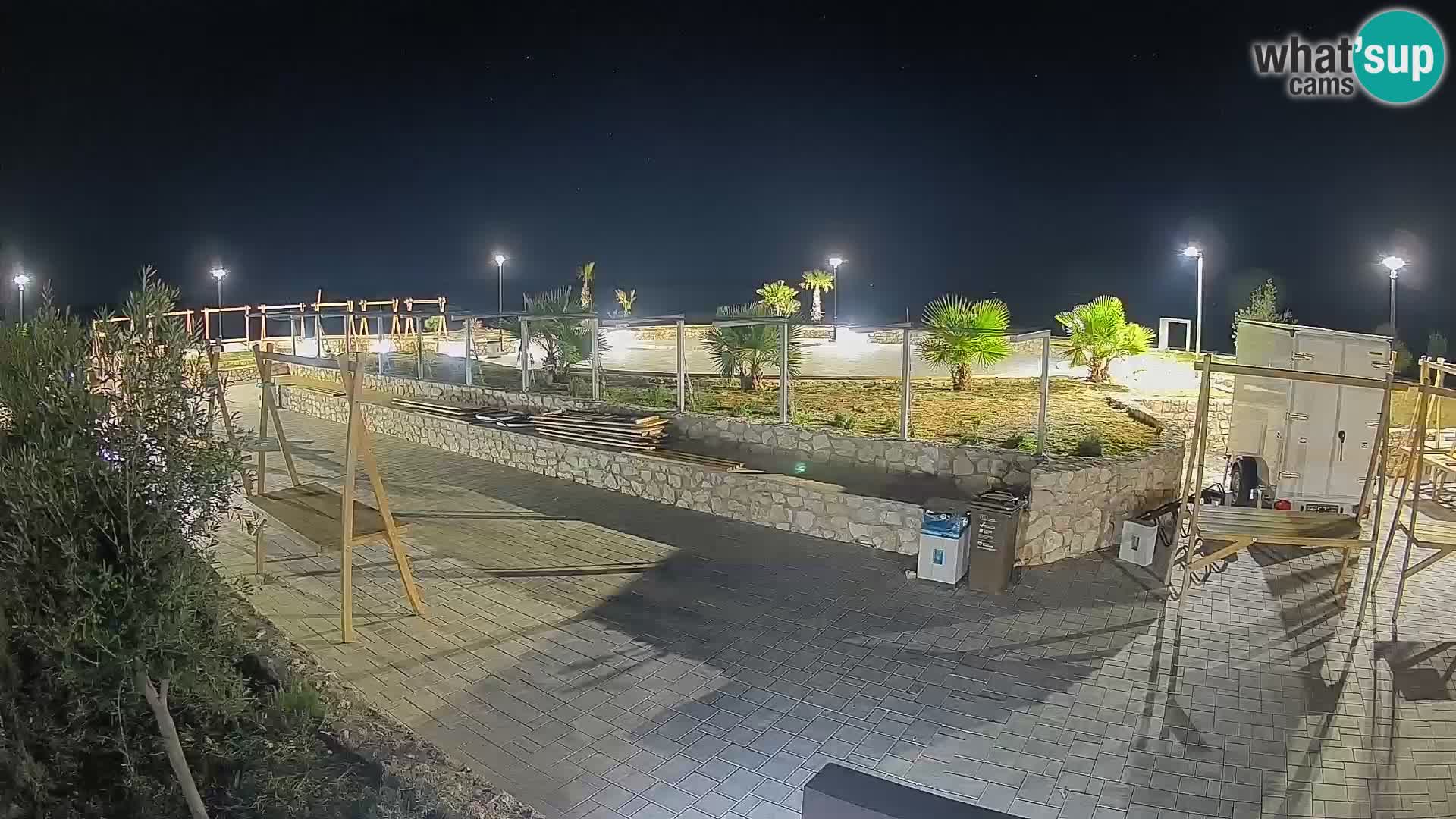 Webcam Mandre – Scène estivale Velika điga | Île de Pag