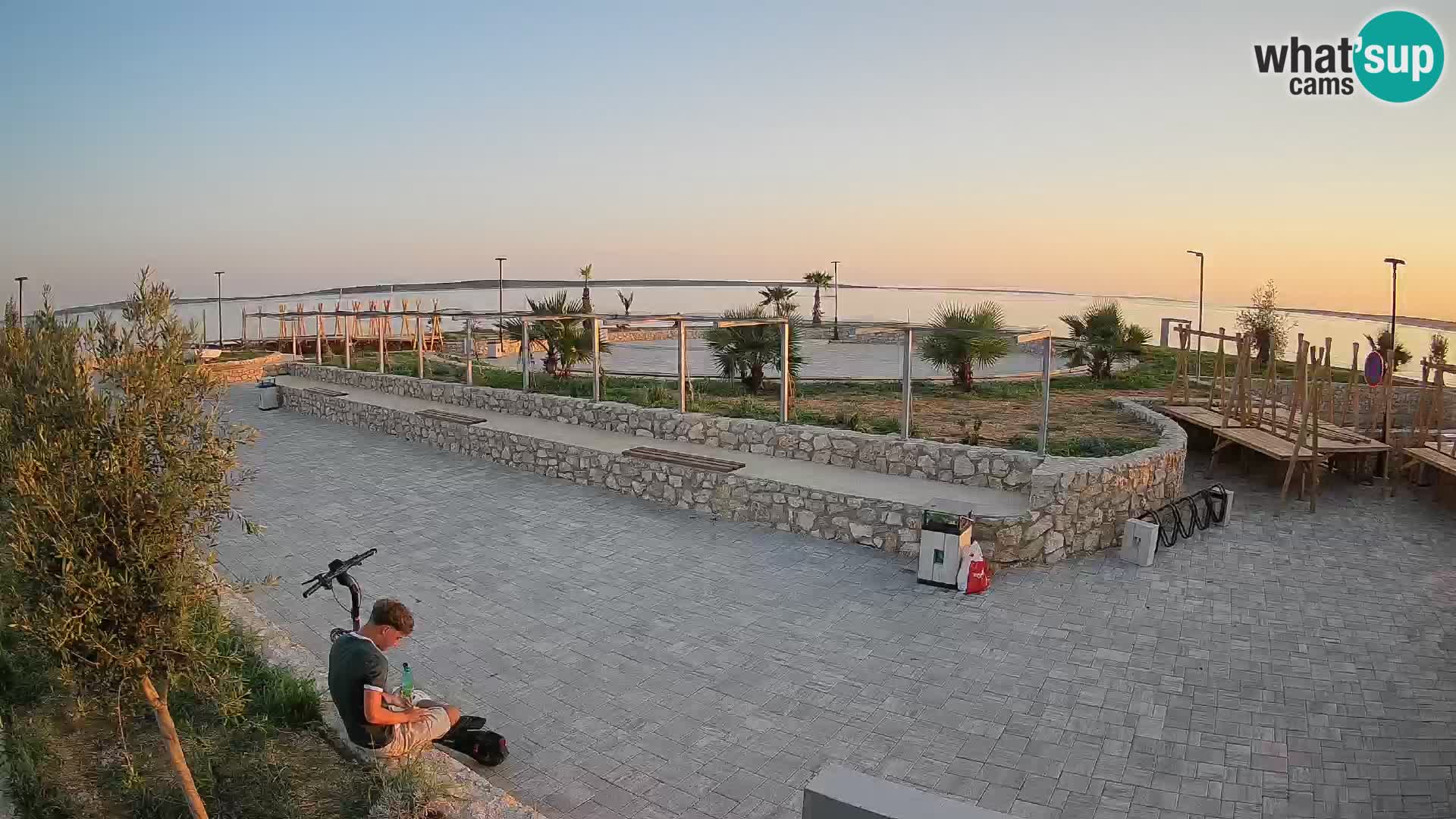 Webcam Mandre – Escenario de verano Velika điga | Isla de Pag