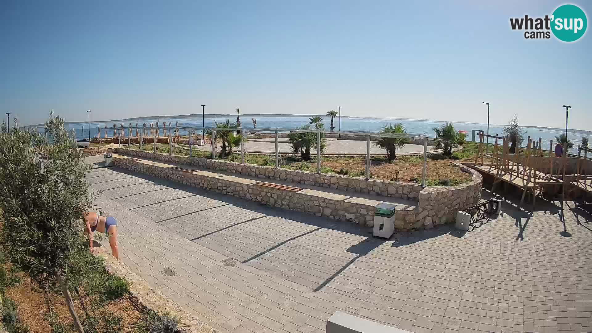 Web kamera Mandre – Ljetna pozornica Velika điga | Otok Pag