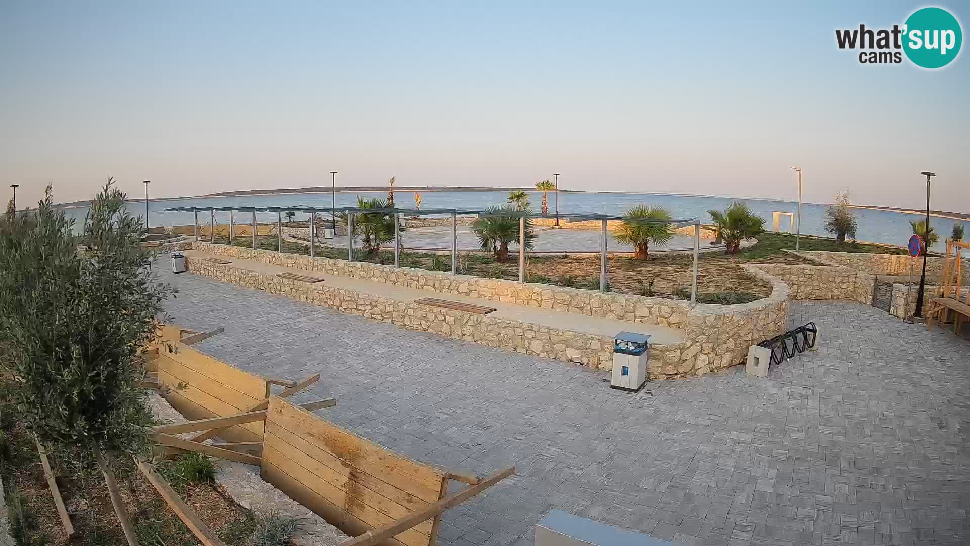 Webcam Mandre – Escenario de verano Velika điga | Isla de Pag