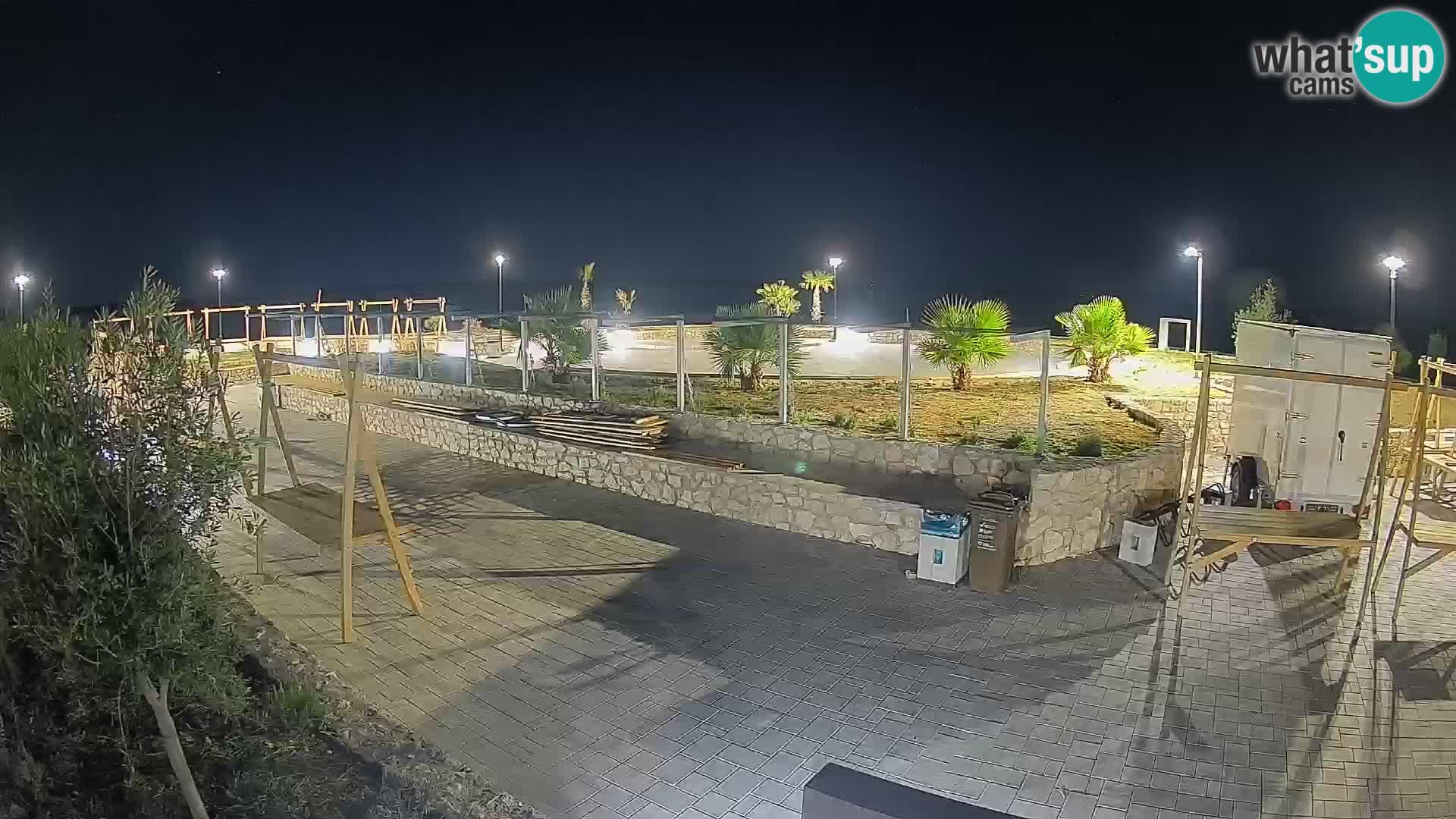 Webcam Mandre – Escenario de verano Velika điga | Isla de Pag