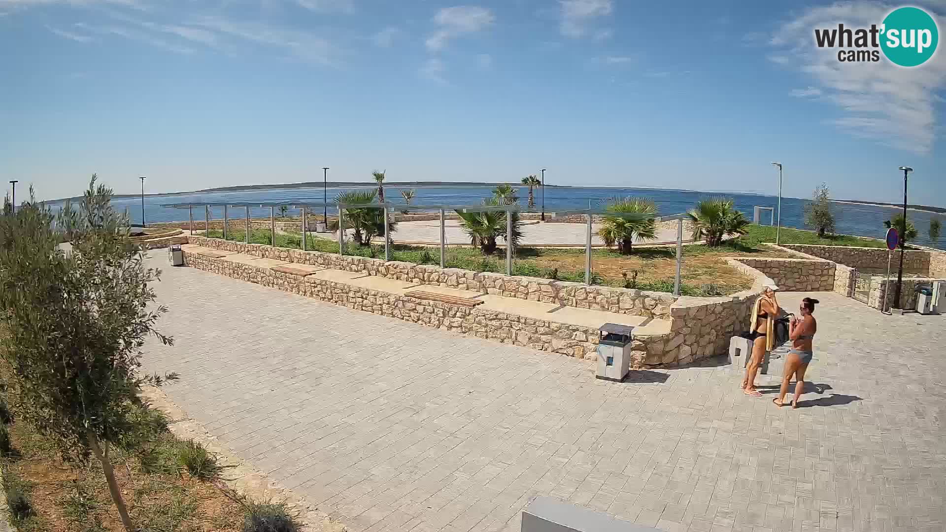 Web kamera Mandre – Ljetna pozornica Velika điga | Otok Pag
