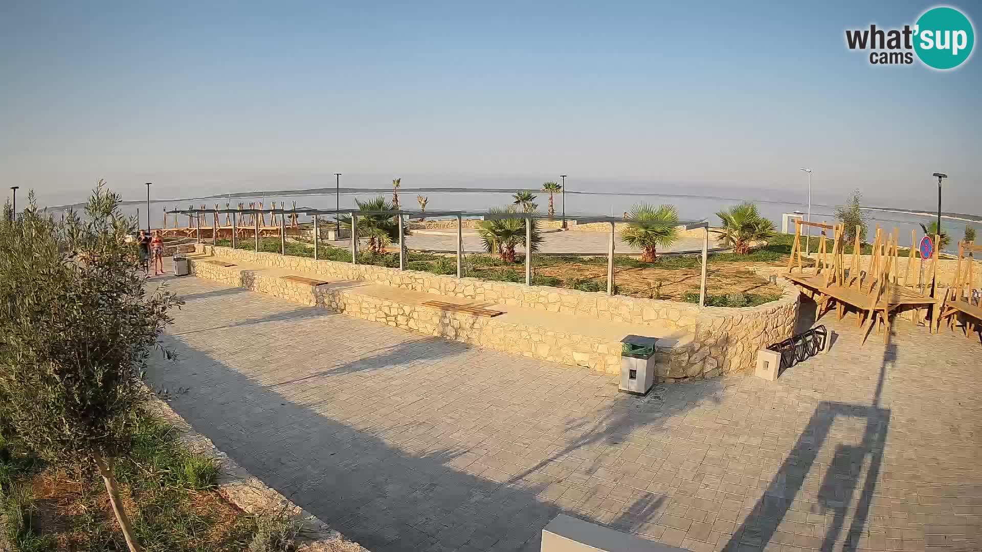 Webcam Mandre – Escenario de verano Velika điga | Isla de Pag