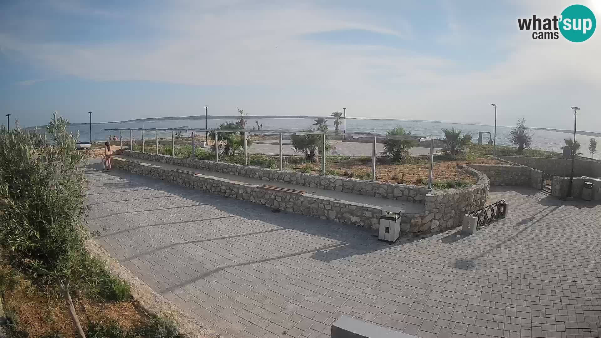 Web kamera Mandre – Ljetna pozornica Velika điga | Otok Pag