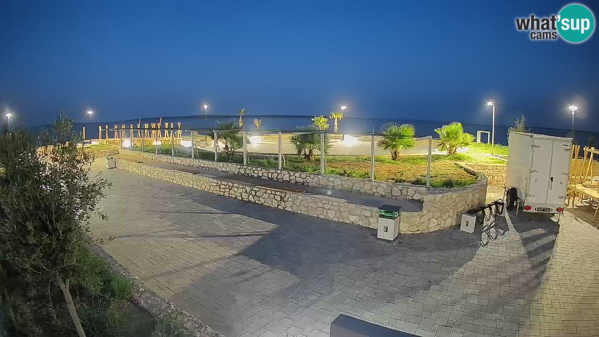 Webcam Mandre – Scène estivale Velika điga | Île de Pag