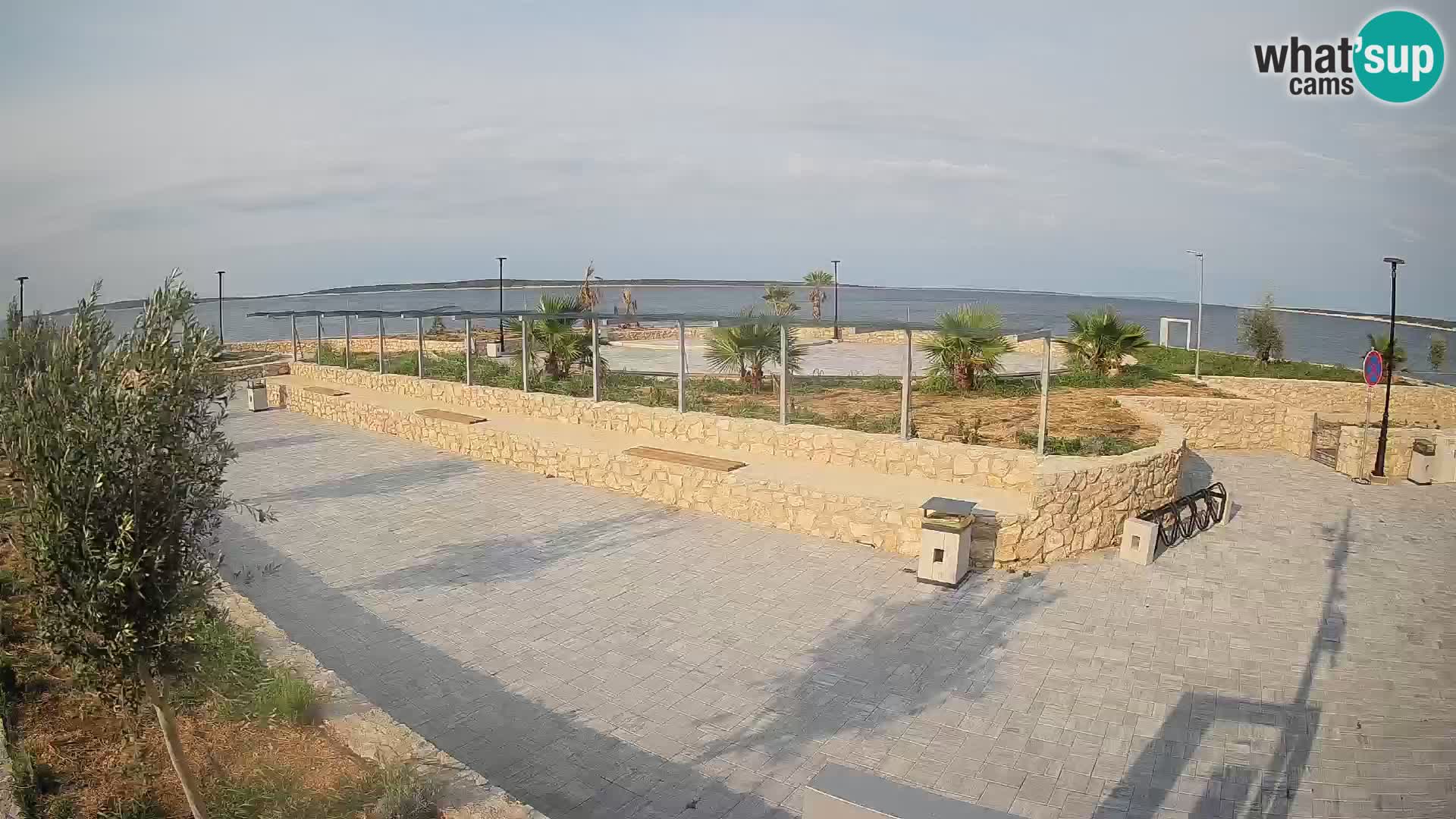 Spletna kamera Mandre – Poletni oder Velika điga | Otok Pag