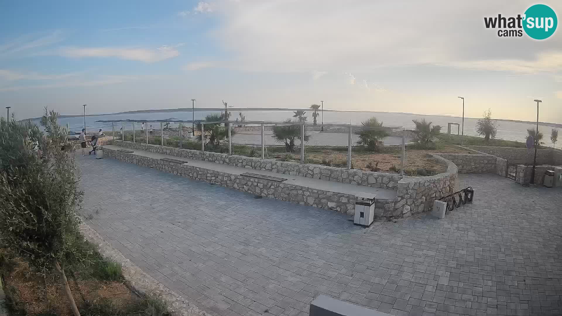 Spletna kamera Mandre – Poletni oder Velika điga | Otok Pag