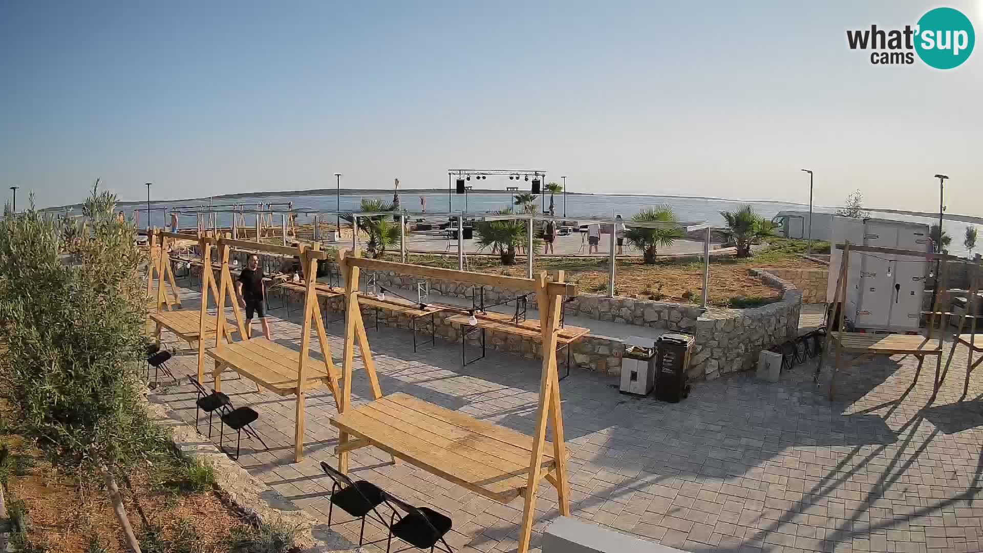Webcam Mandre – Scène estivale Velika điga | Île de Pag