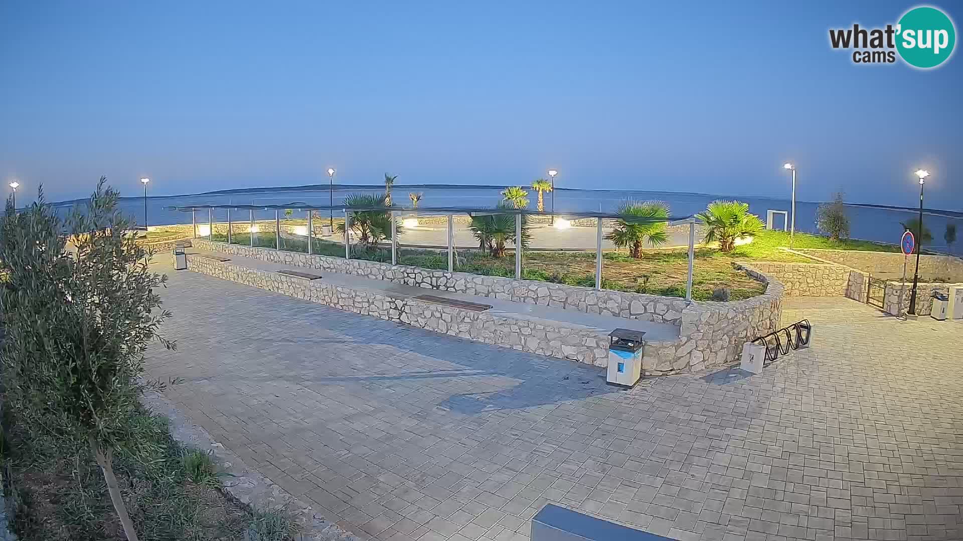 Web kamera Mandre – Ljetna pozornica Velika điga | Otok Pag