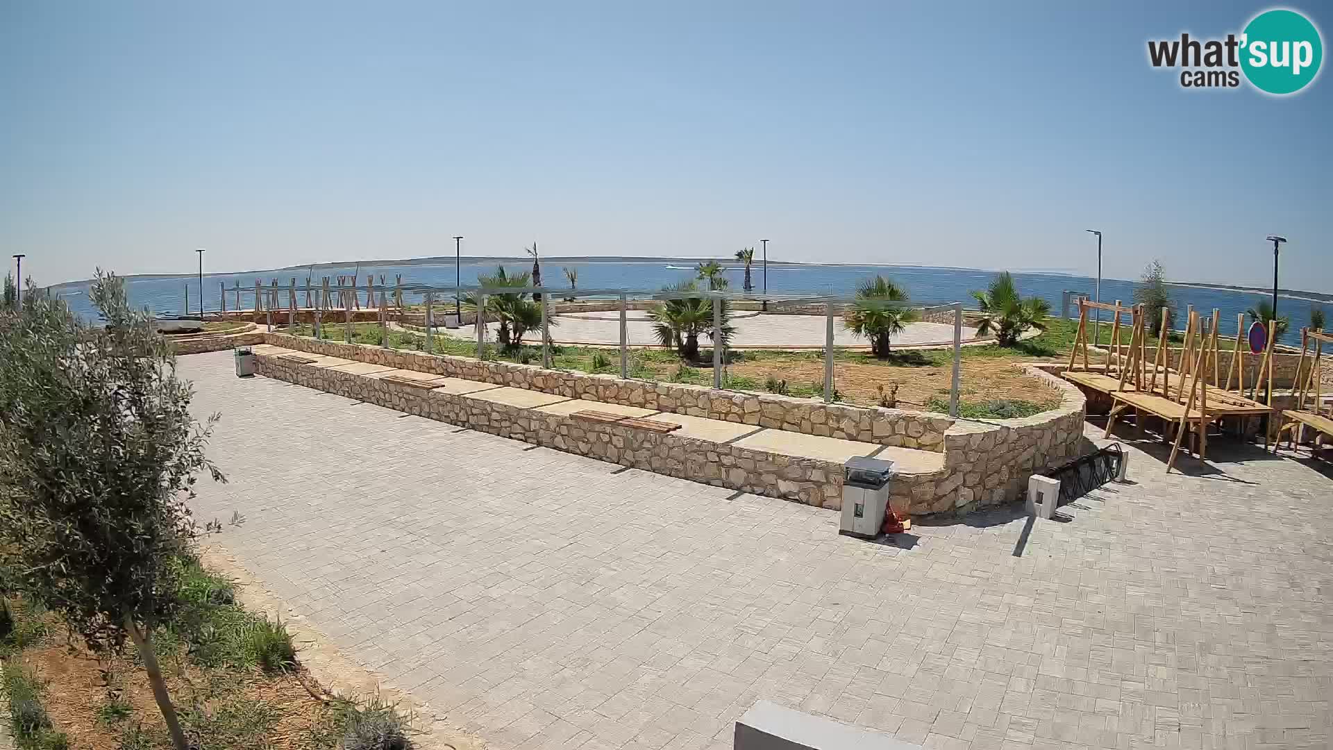 Webcam Mandre – Escenario de verano Velika điga | Isla de Pag