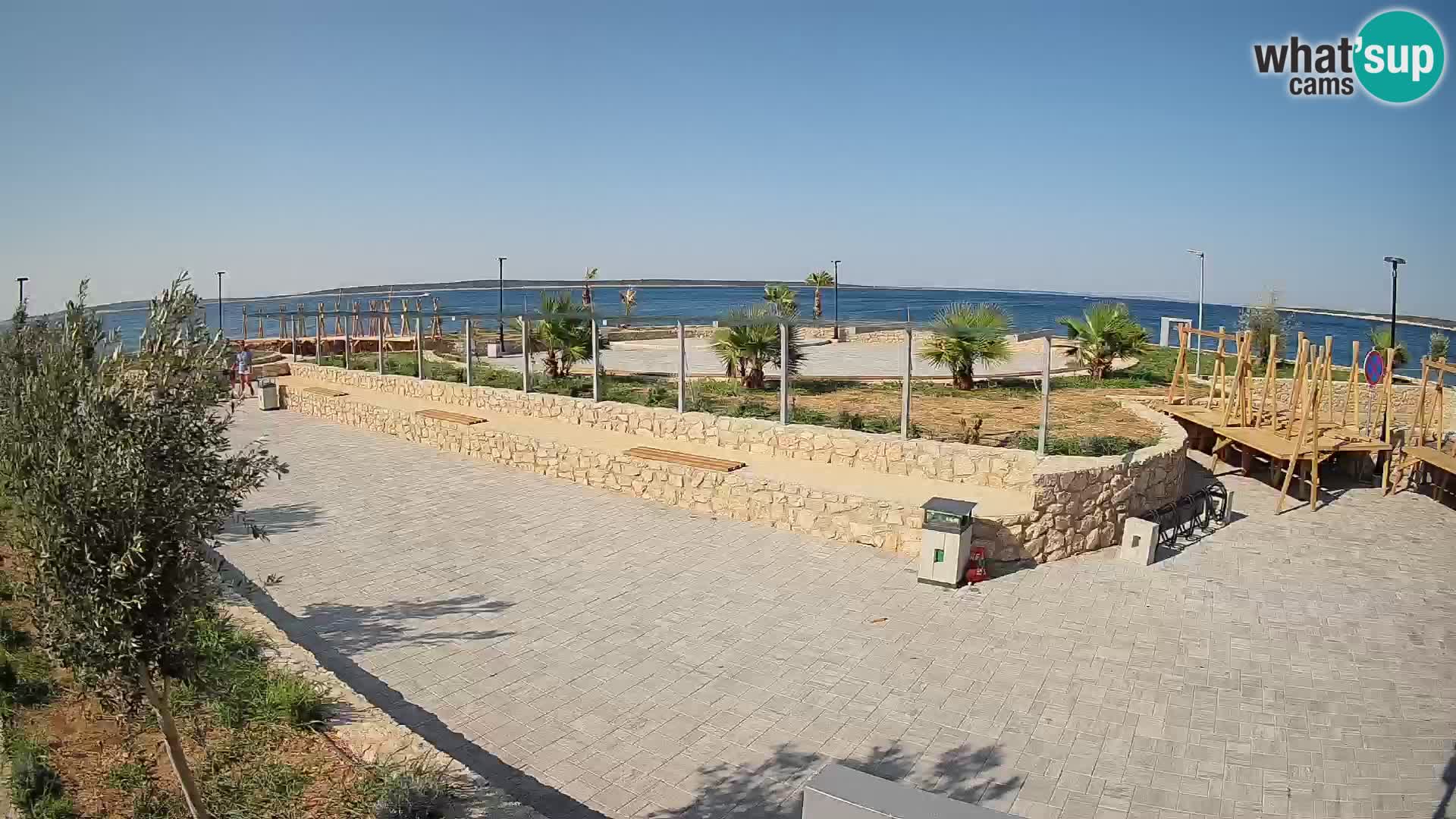 Web kamera Mandre – Ljetna pozornica Velika điga | Otok Pag