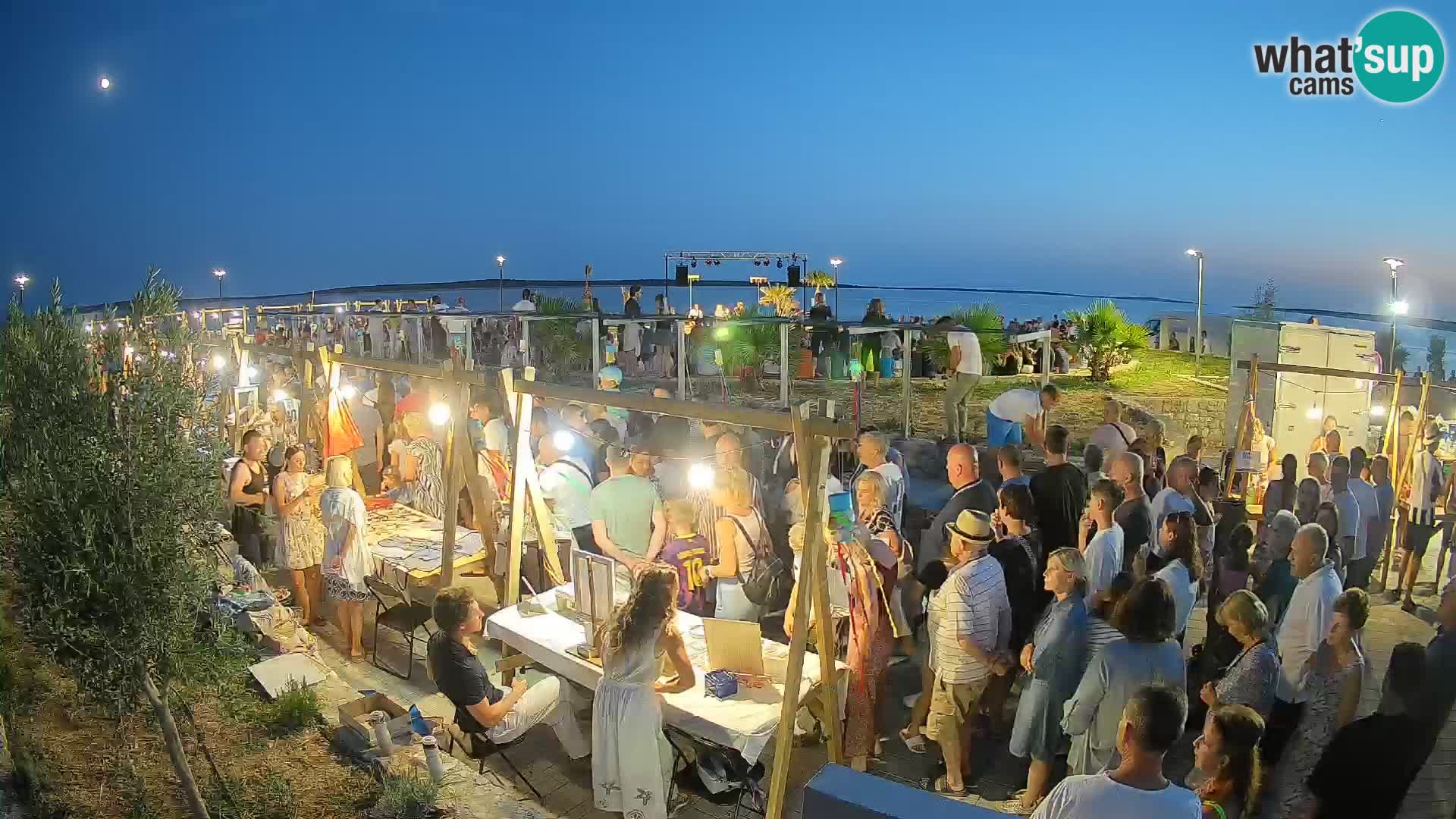 Webcam Mandre – Escenario de verano Velika điga | Isla de Pag