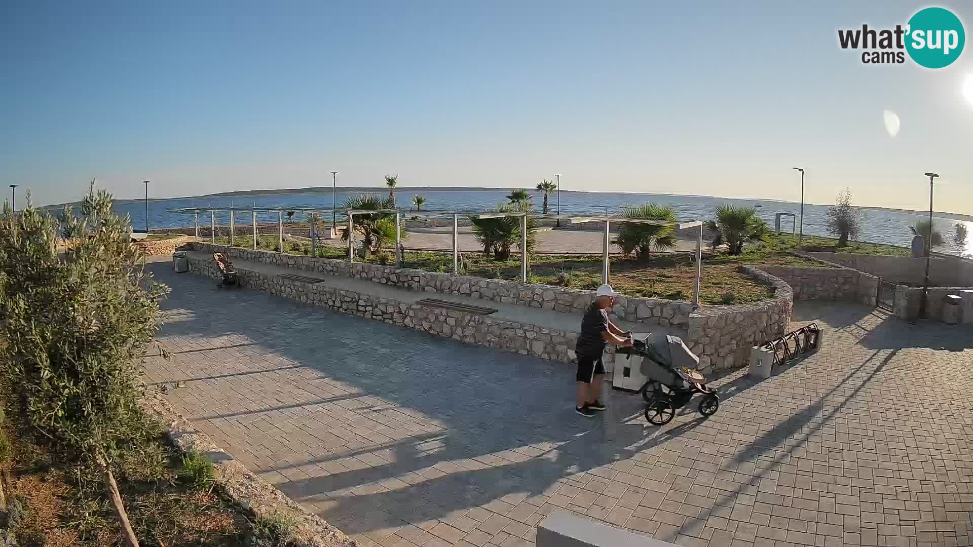 Web kamera Mandre – Ljetna pozornica Velika điga | Otok Pag