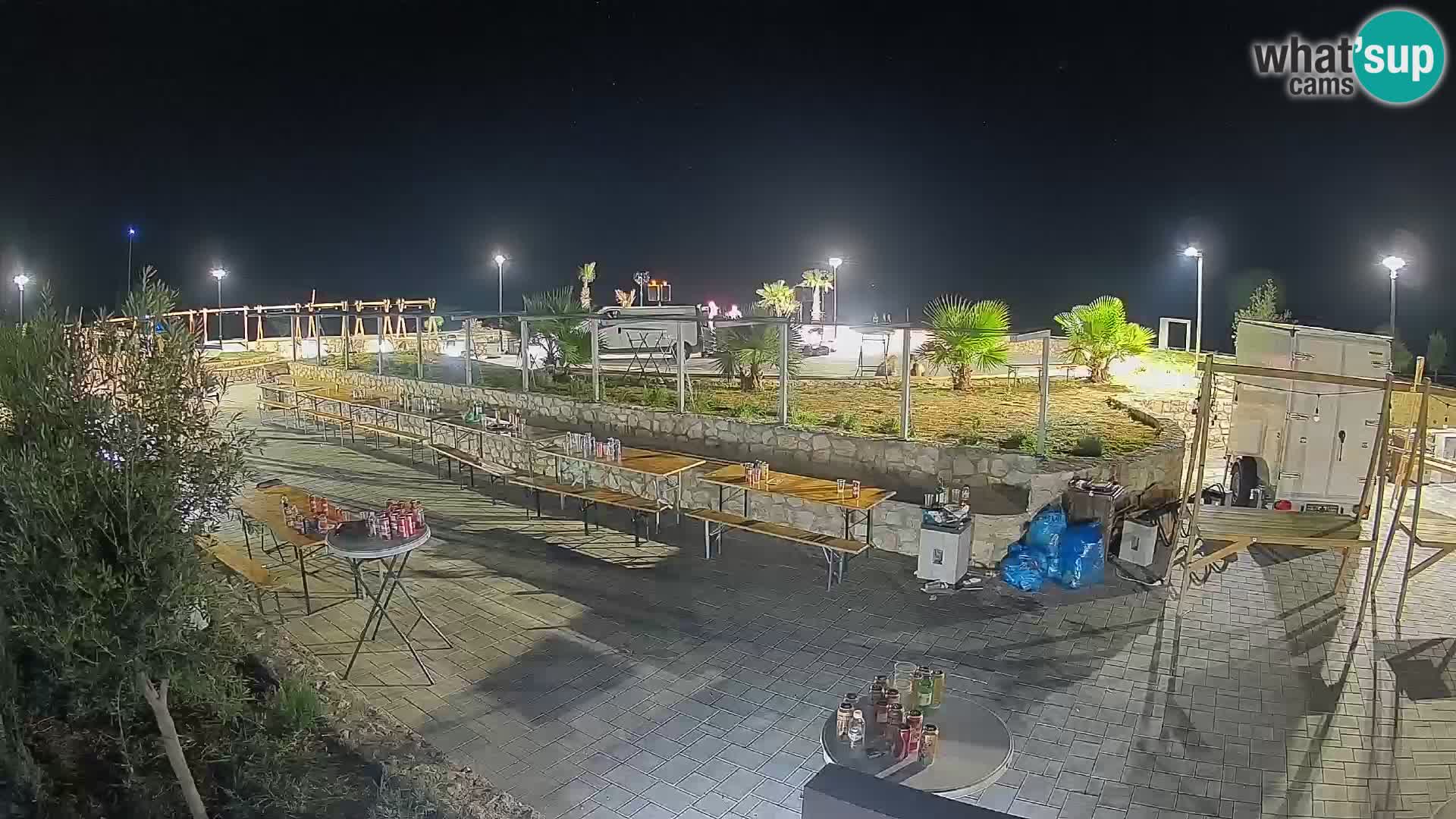 Mandre Summer Stage Webcam – Velika điga | Pag Island