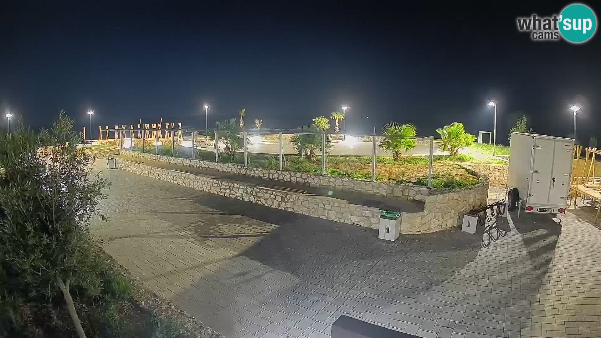 Webcam Mandre – Scène estivale Velika điga | Île de Pag