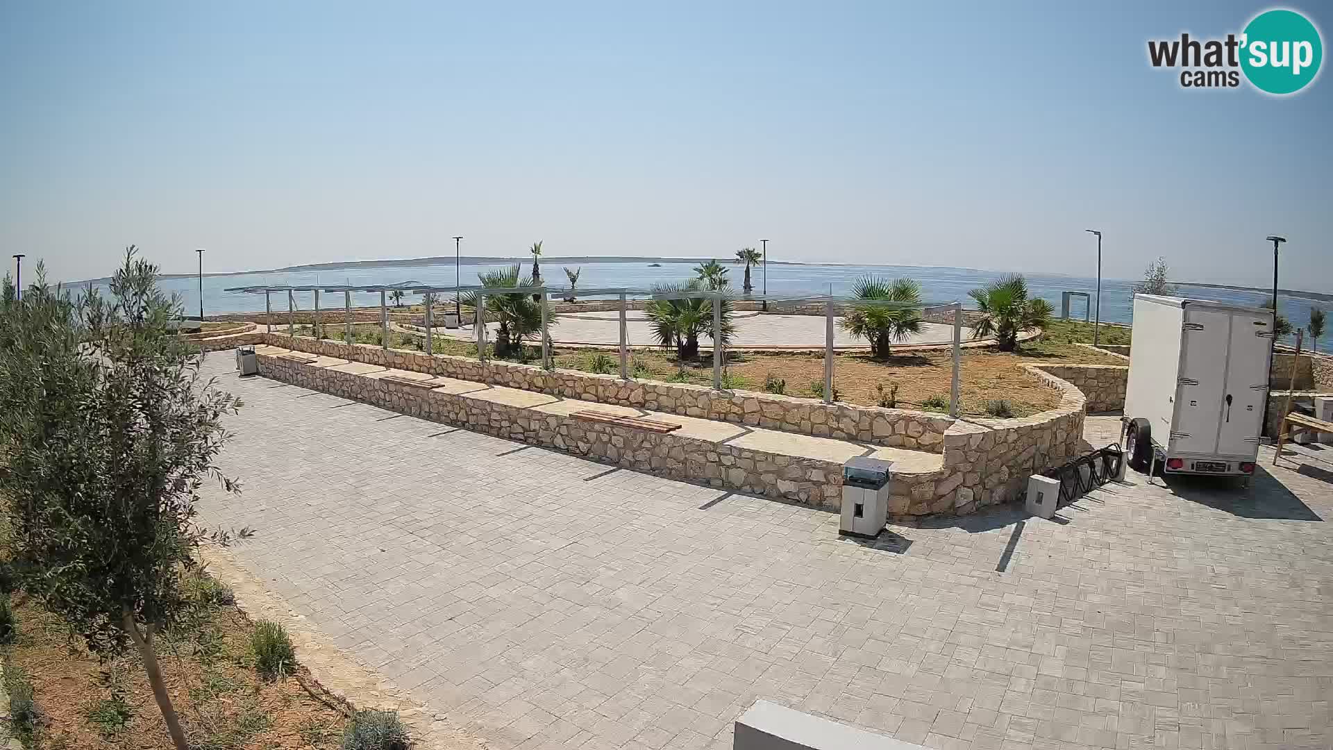 Webcam Mandre – Escenario de verano Velika điga | Isla de Pag