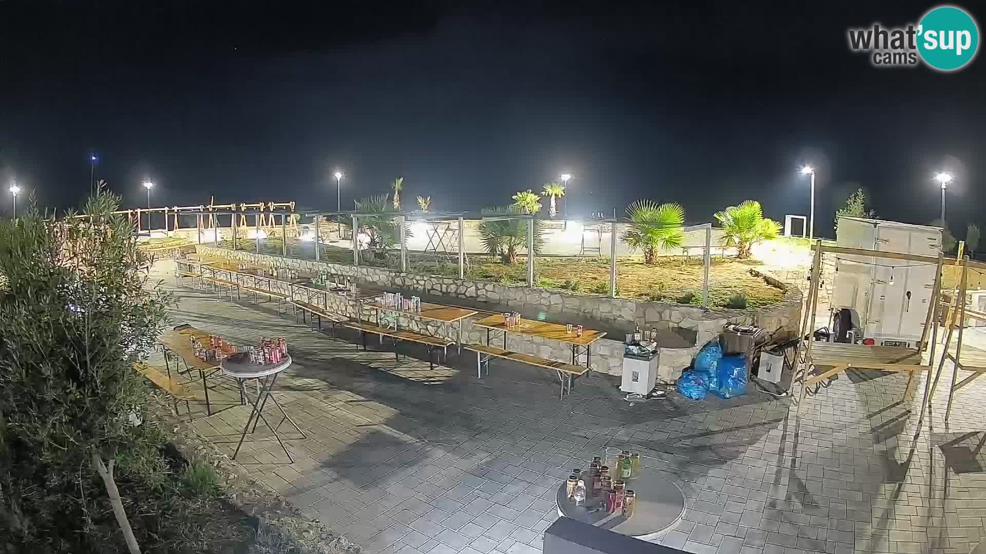 Webcam Mandre – Escenario de verano Velika điga | Isla de Pag
