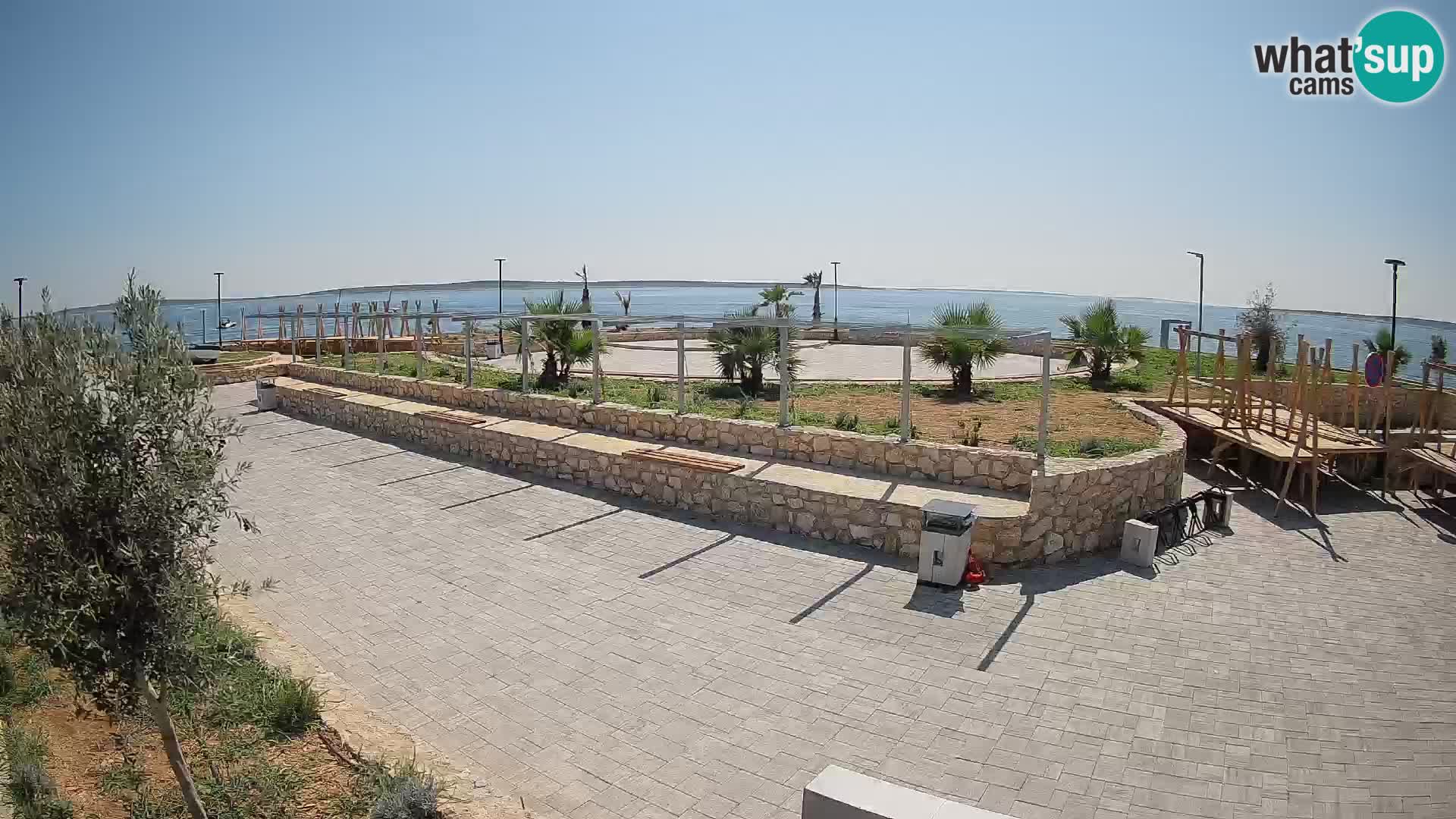 Webcam Mandre – Scène estivale Velika điga | Île de Pag