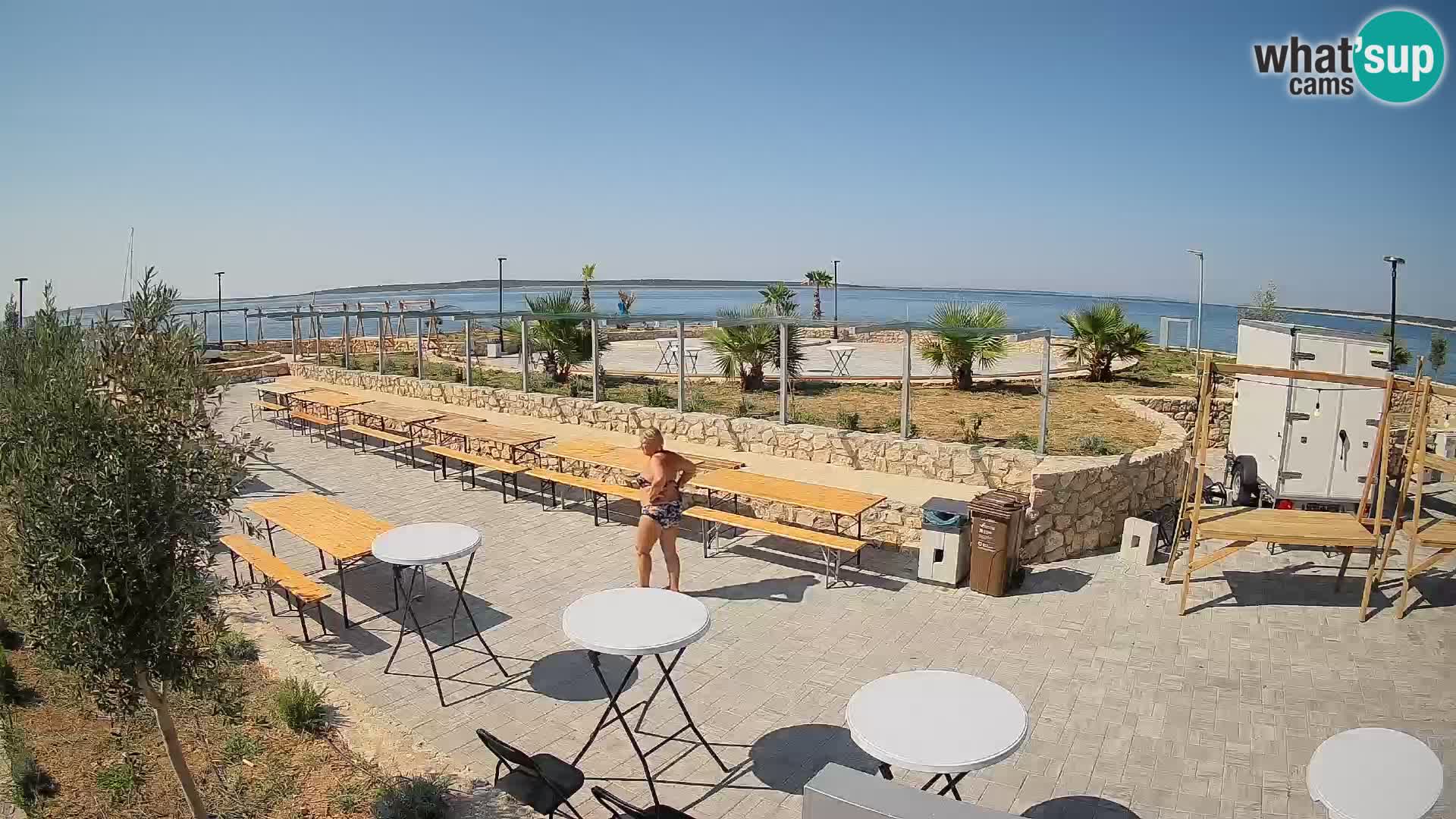 Webcam Mandre – Escenario de verano Velika điga | Isla de Pag