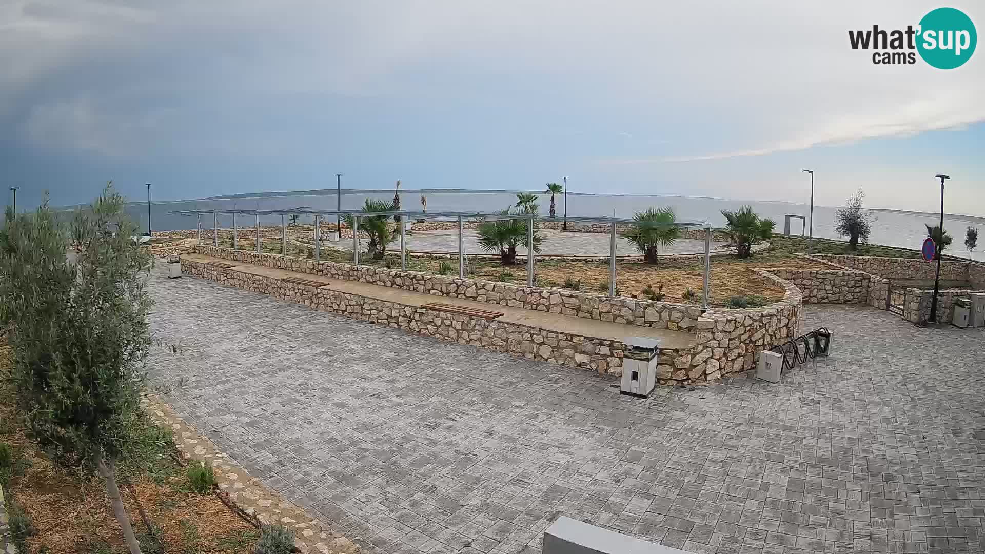 Web kamera Mandre – Ljetna pozornica Velika điga | Otok Pag