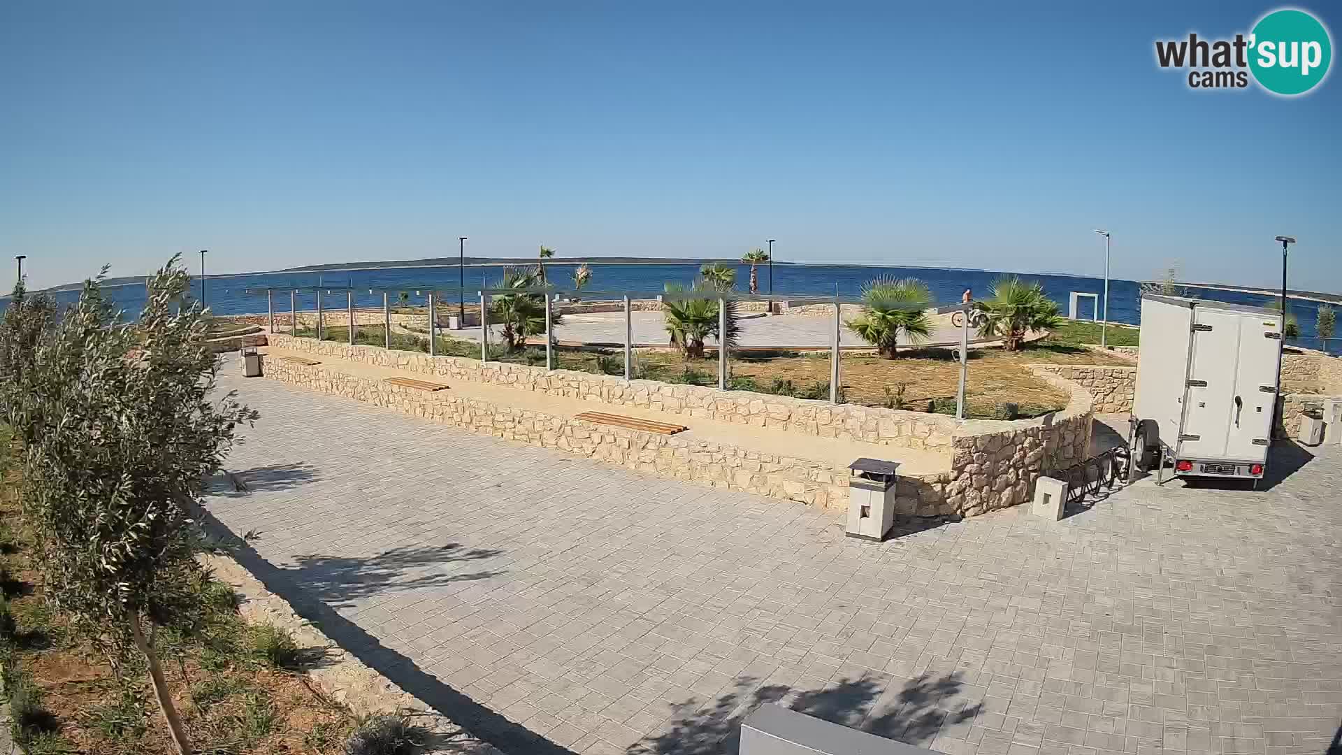 Webcam Mandre – Escenario de verano Velika điga | Isla de Pag