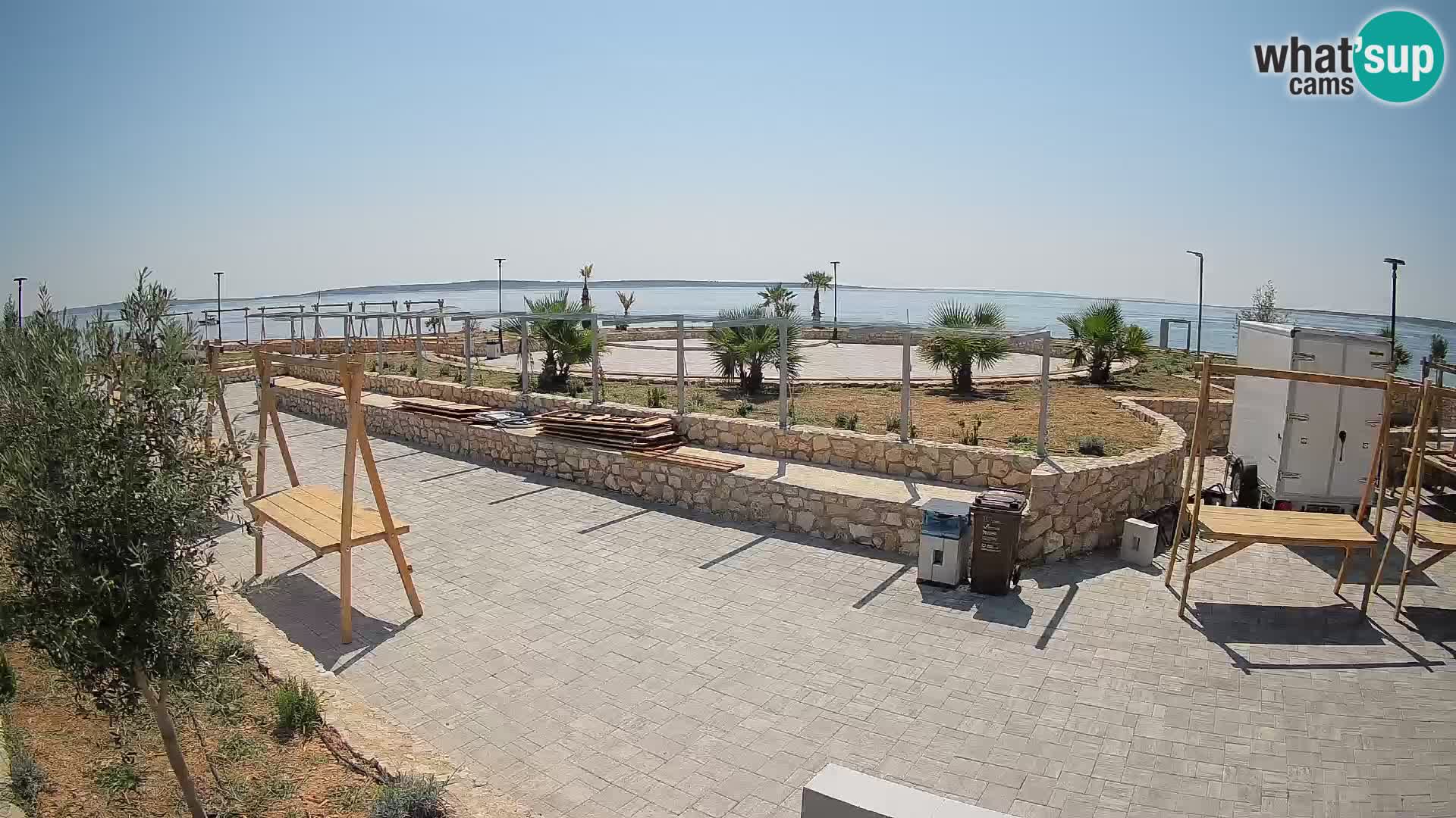 Webcam Mandre – Escenario de verano Velika điga | Isla de Pag