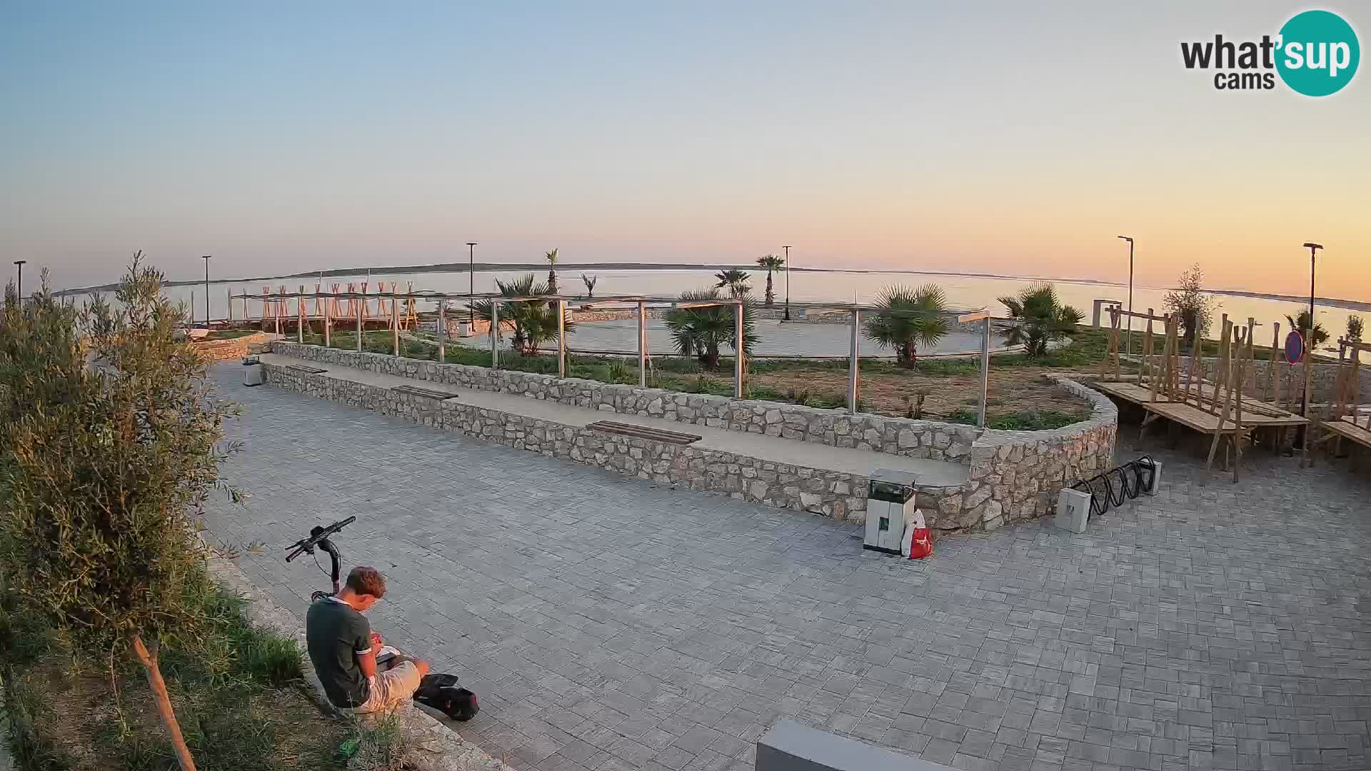 Webcam Mandre – Scène estivale Velika điga | Île de Pag
