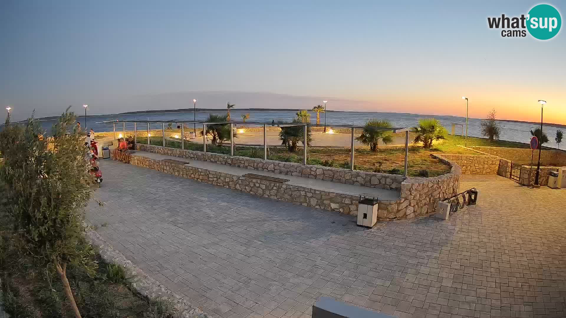 Web kamera Mandre – Ljetna pozornica Velika điga | Otok Pag
