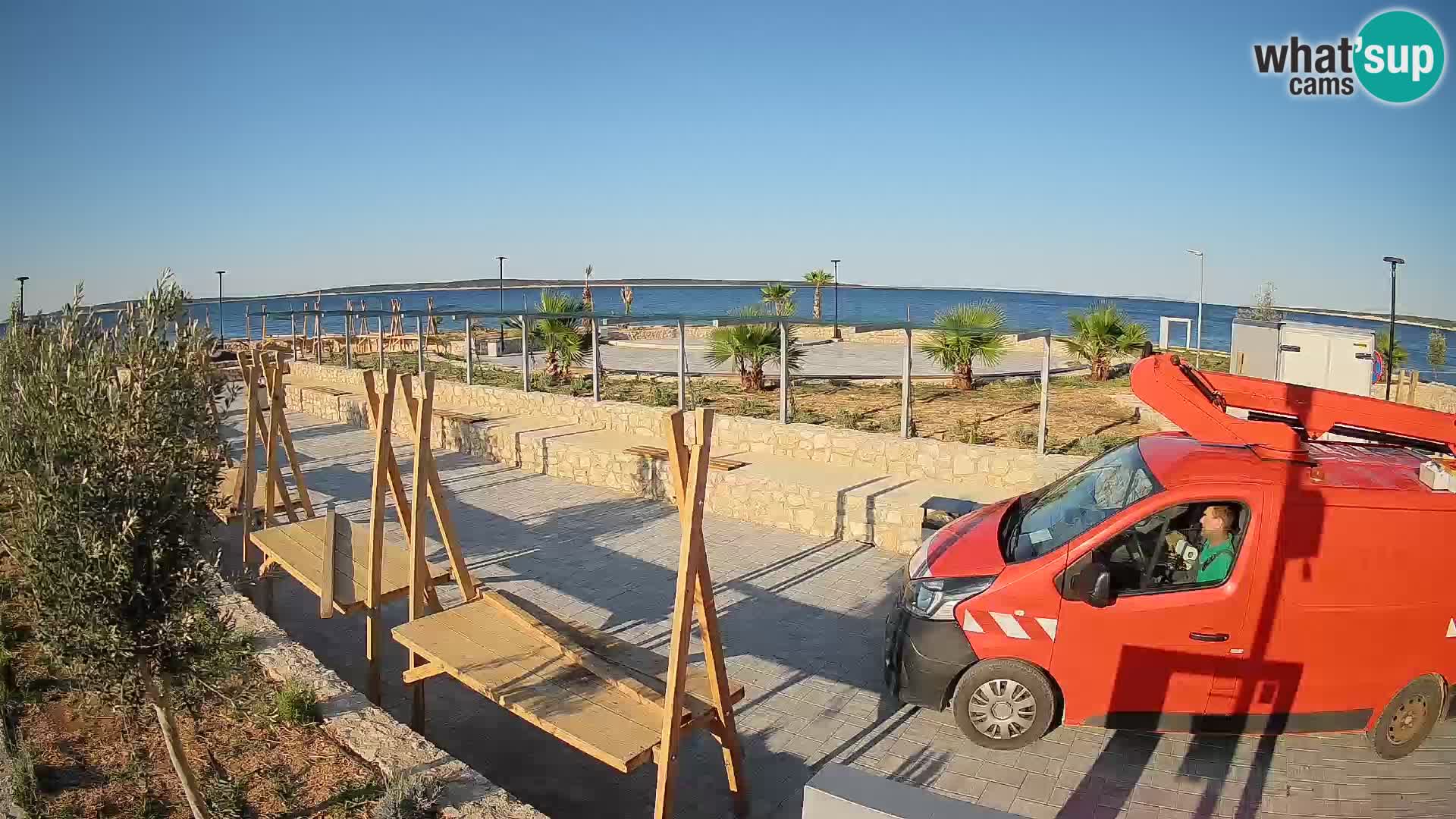 Webcam Mandre – Scène estivale Velika điga | Île de Pag