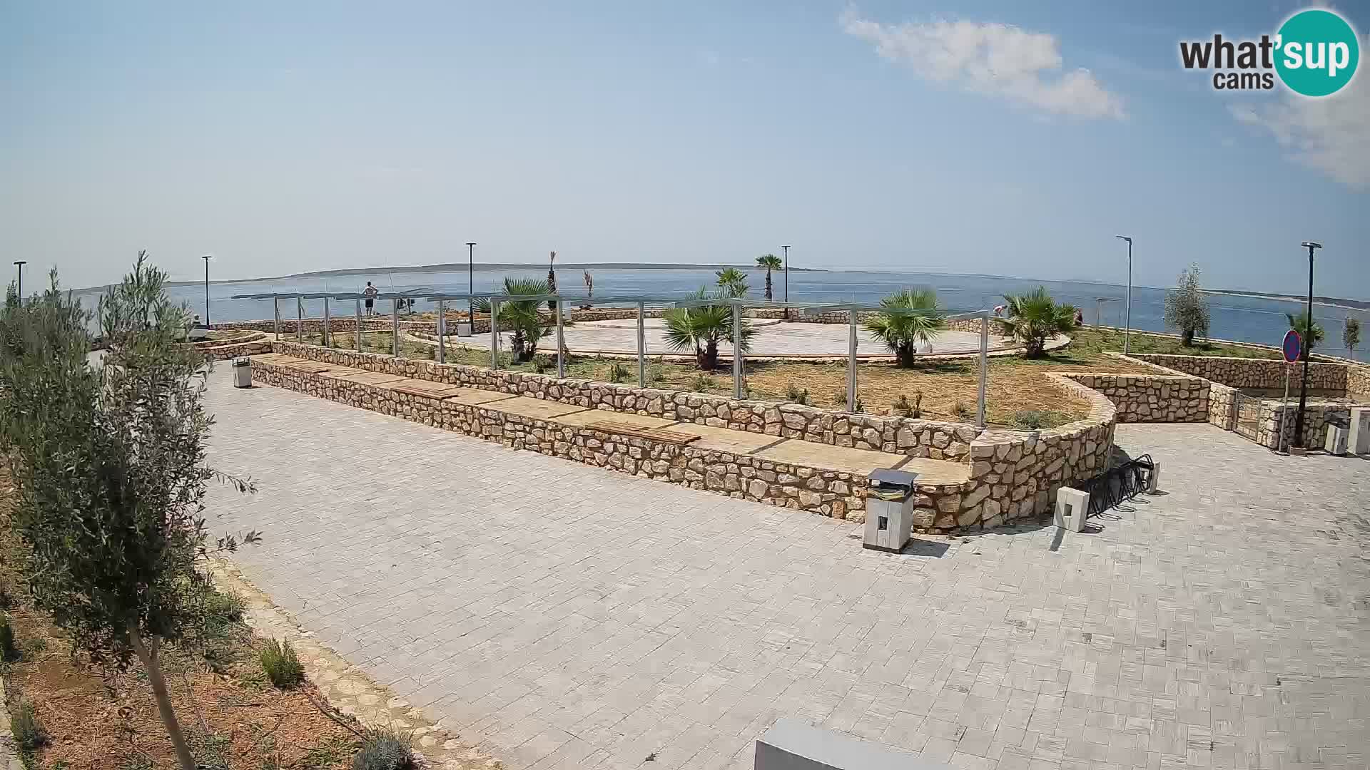 Web kamera Mandre – Ljetna pozornica Velika điga | Otok Pag