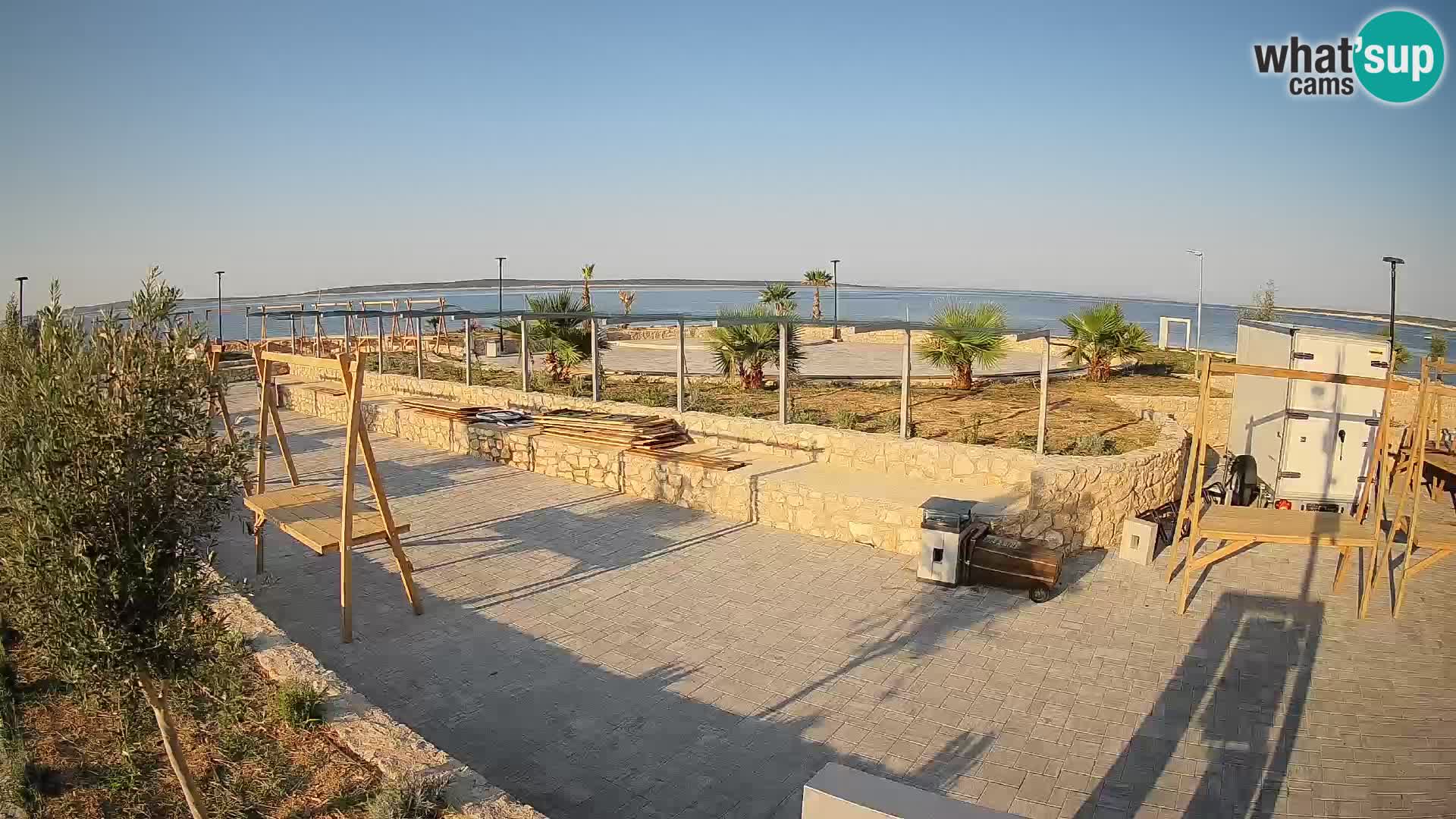 Webcam Mandre – Escenario de verano Velika điga | Isla de Pag