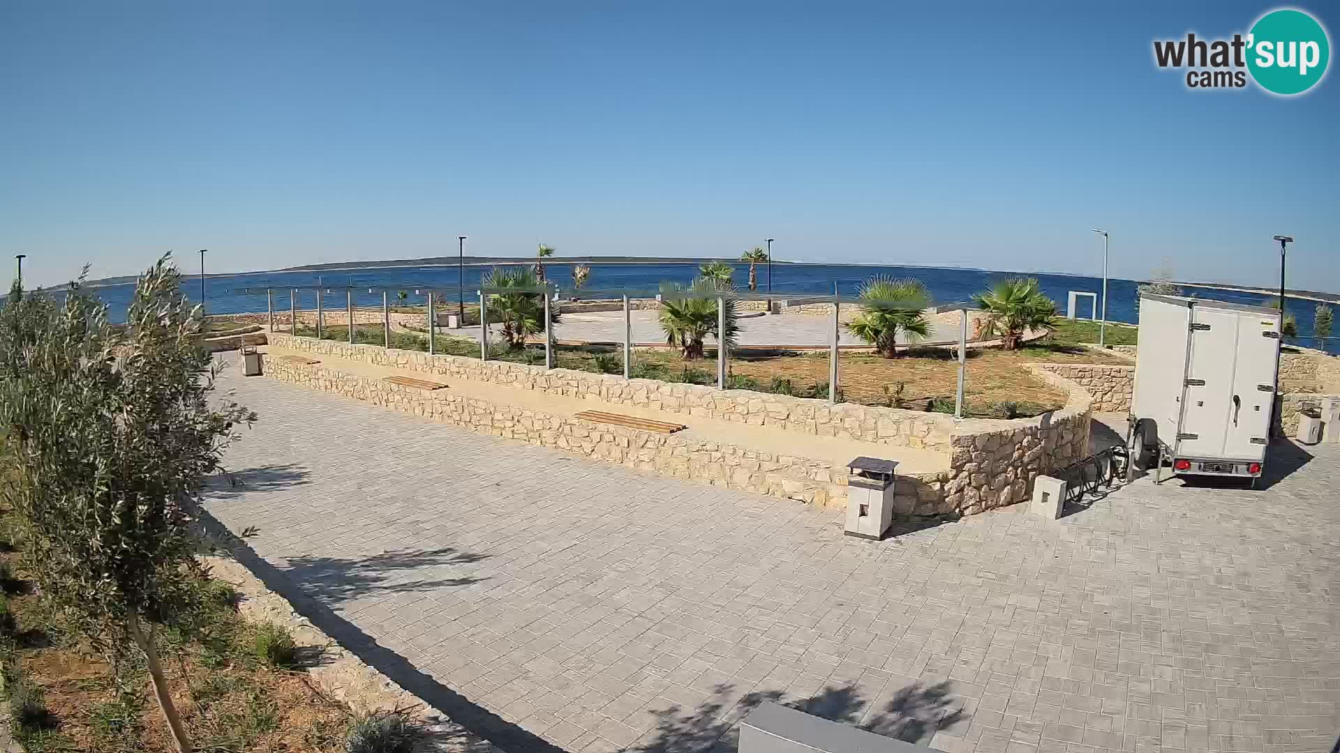 Webcam Mandre – Escenario de verano Velika điga | Isla de Pag