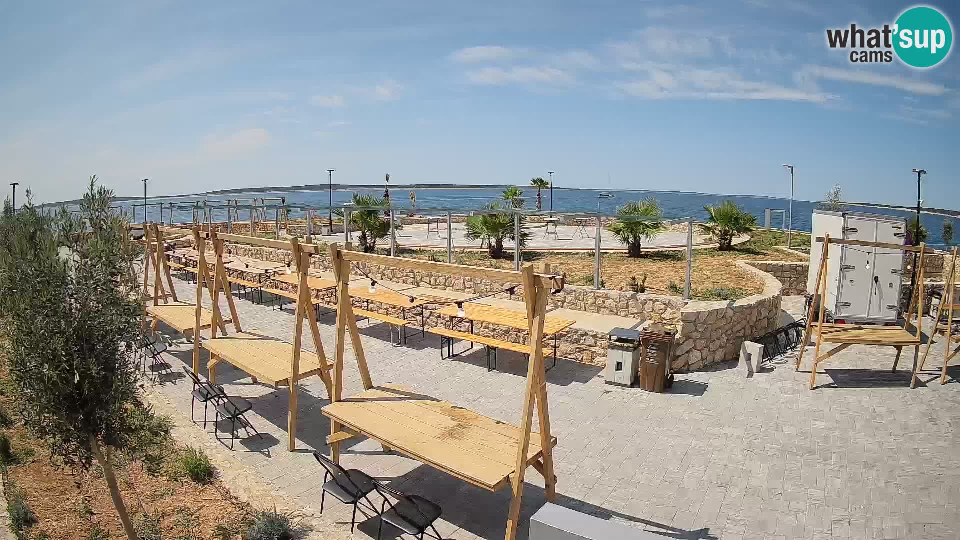 Mandre Summer Stage Webcam – Velika điga | Pag Island
