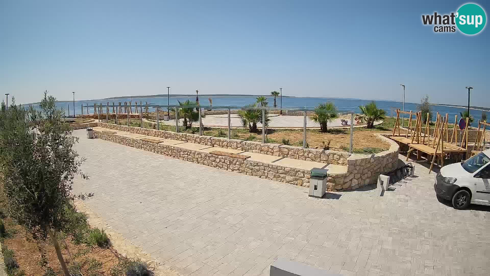 Webcam Mandre – Escenario de verano Velika điga | Isla de Pag