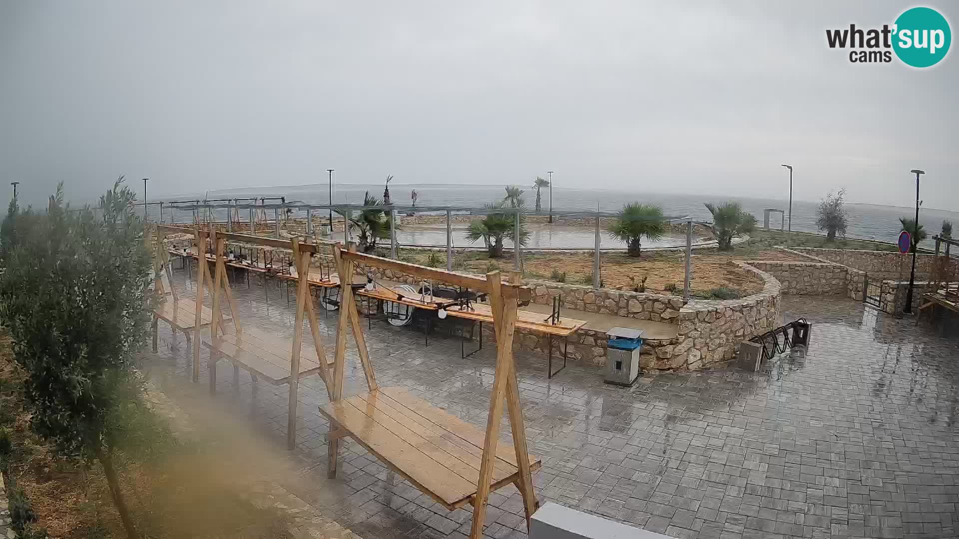 Web kamera Mandre – Ljetna pozornica Velika điga | Otok Pag