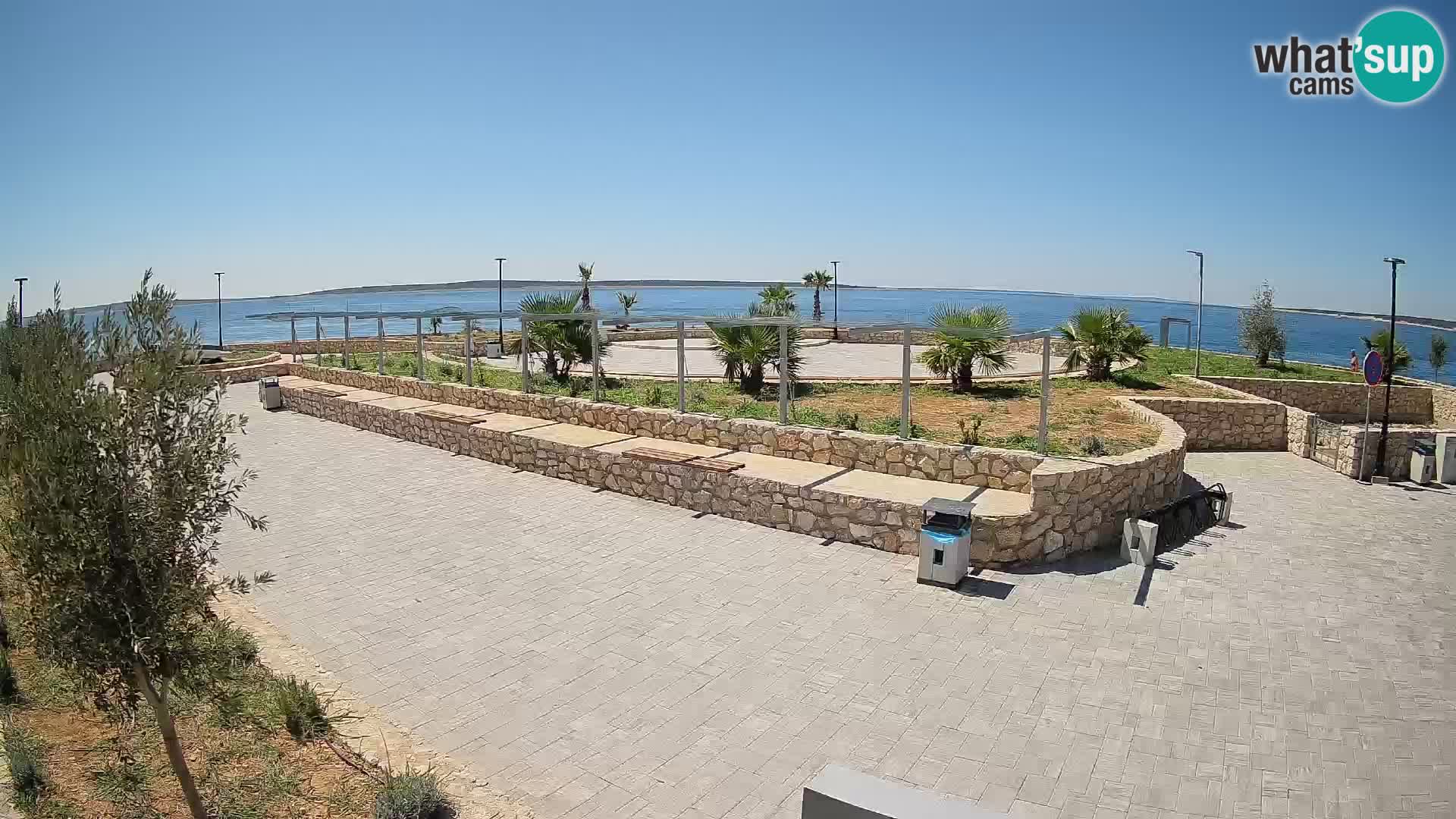 Spletna kamera Mandre – Poletni oder Velika điga | Otok Pag
