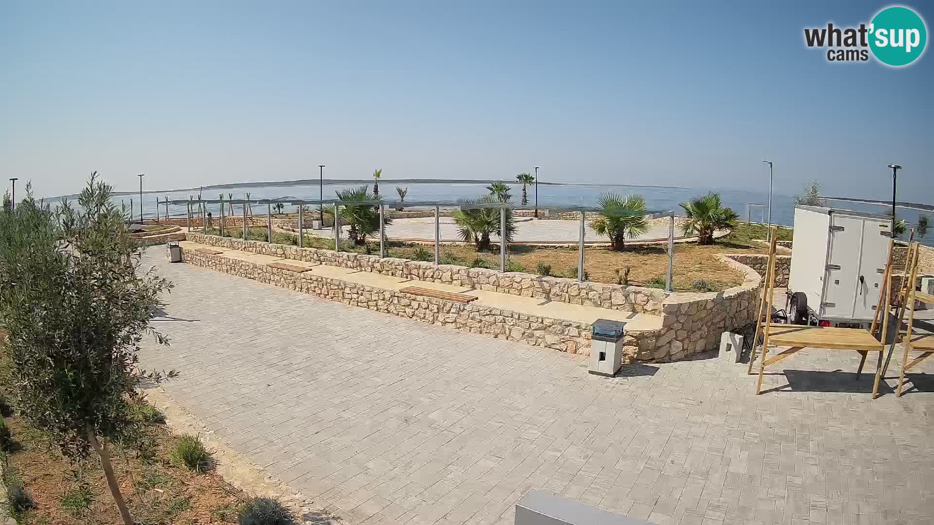 Webcam Mandre – Escenario de verano Velika điga | Isla de Pag